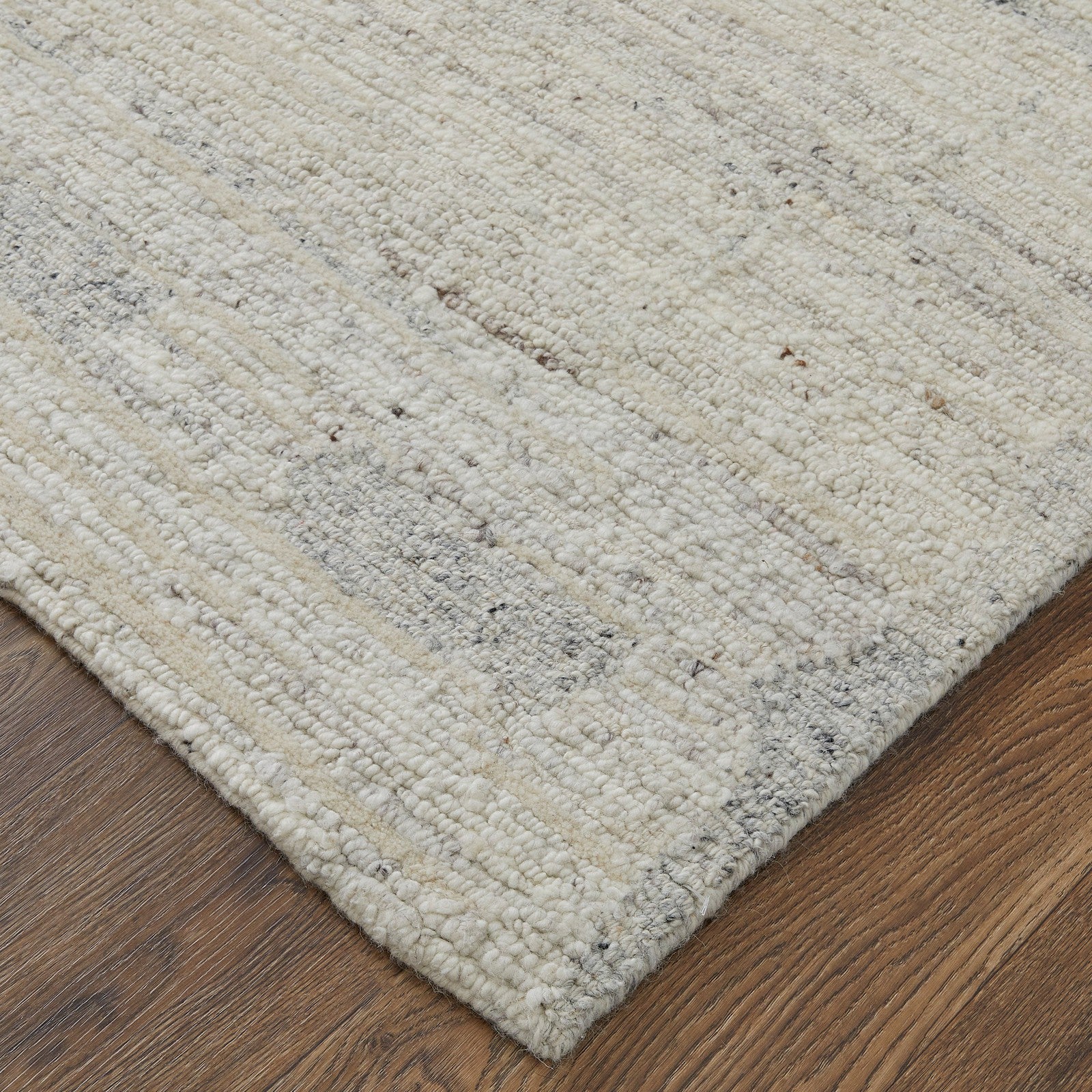 Feizy Navaro 8913F Modern Distressed Rug in Ivory/Gray/Blue - Image 5