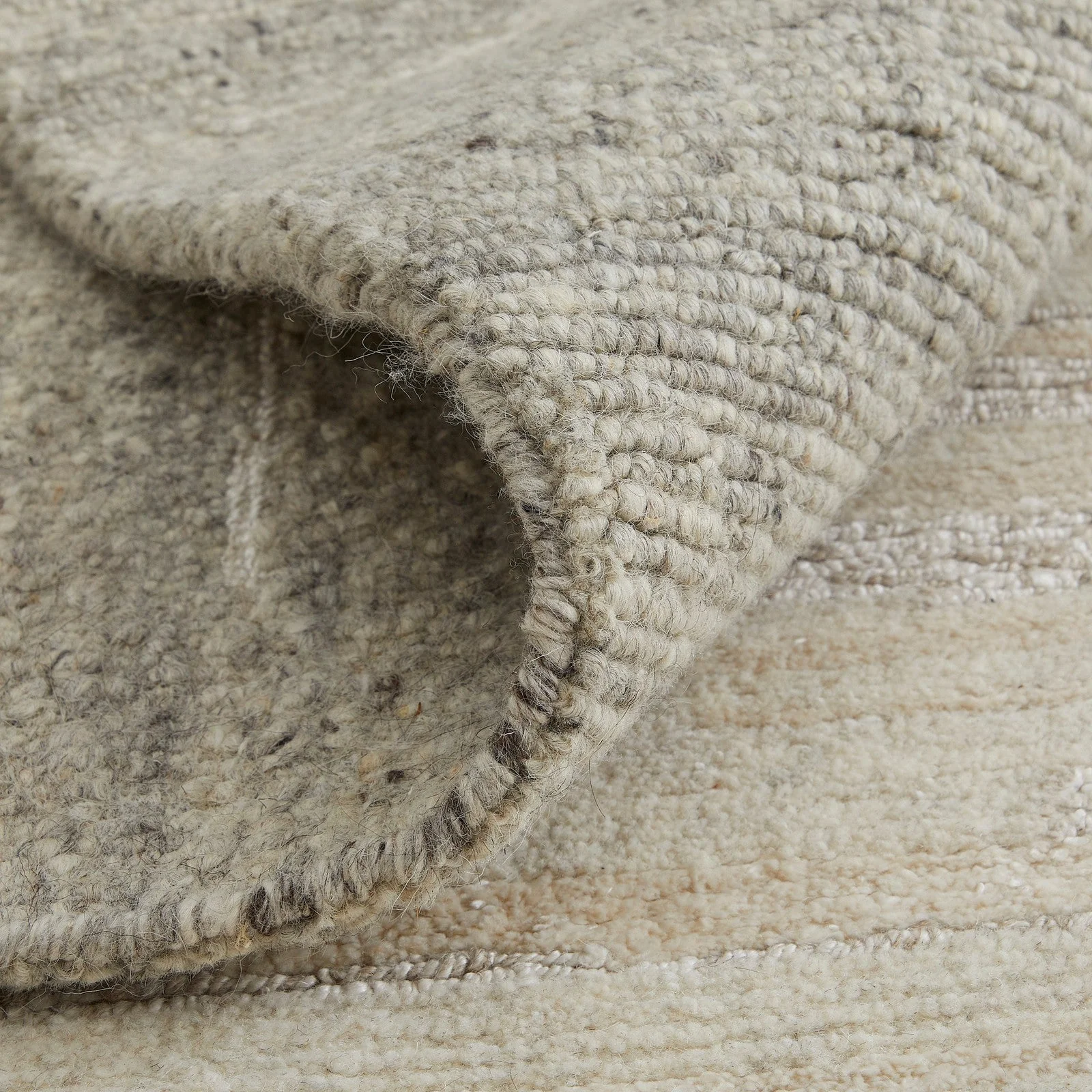 Feizy Navaro 8915F Modern Gradient & Ombre Rug in Ivory/Tan - Image 4