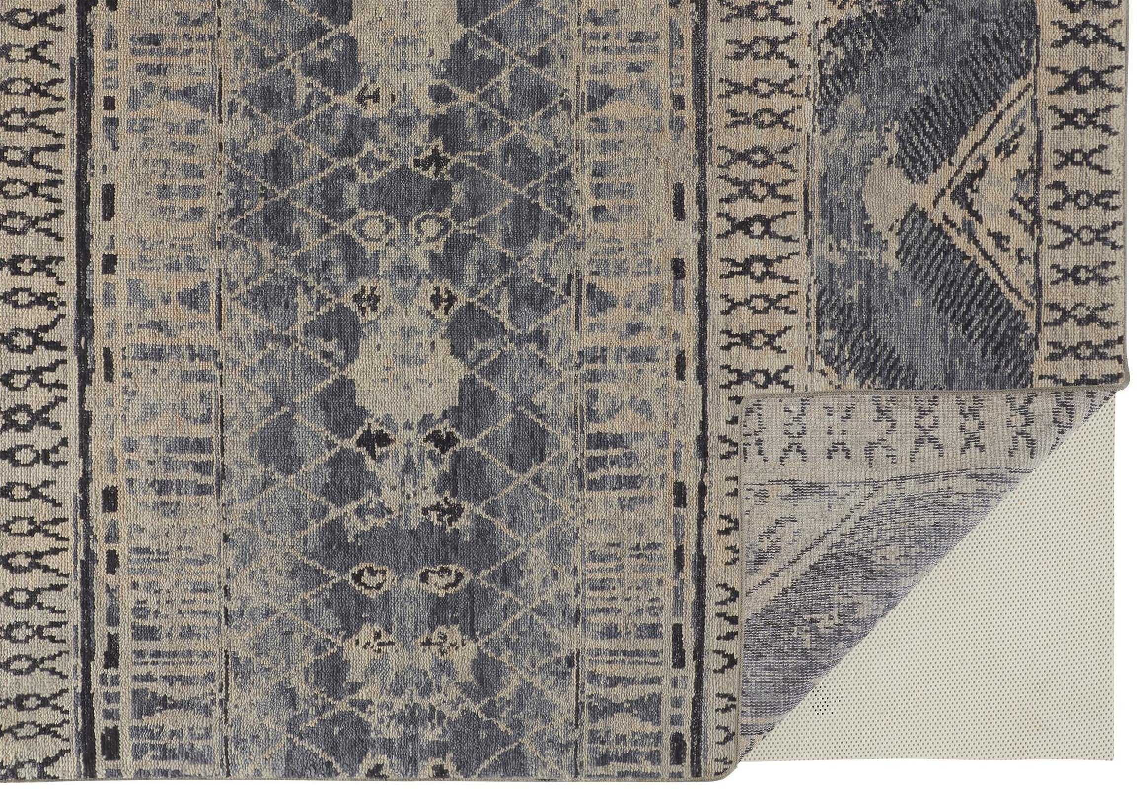 Feizy Palomar 6572F Rug in Blue / Tan - Image 6