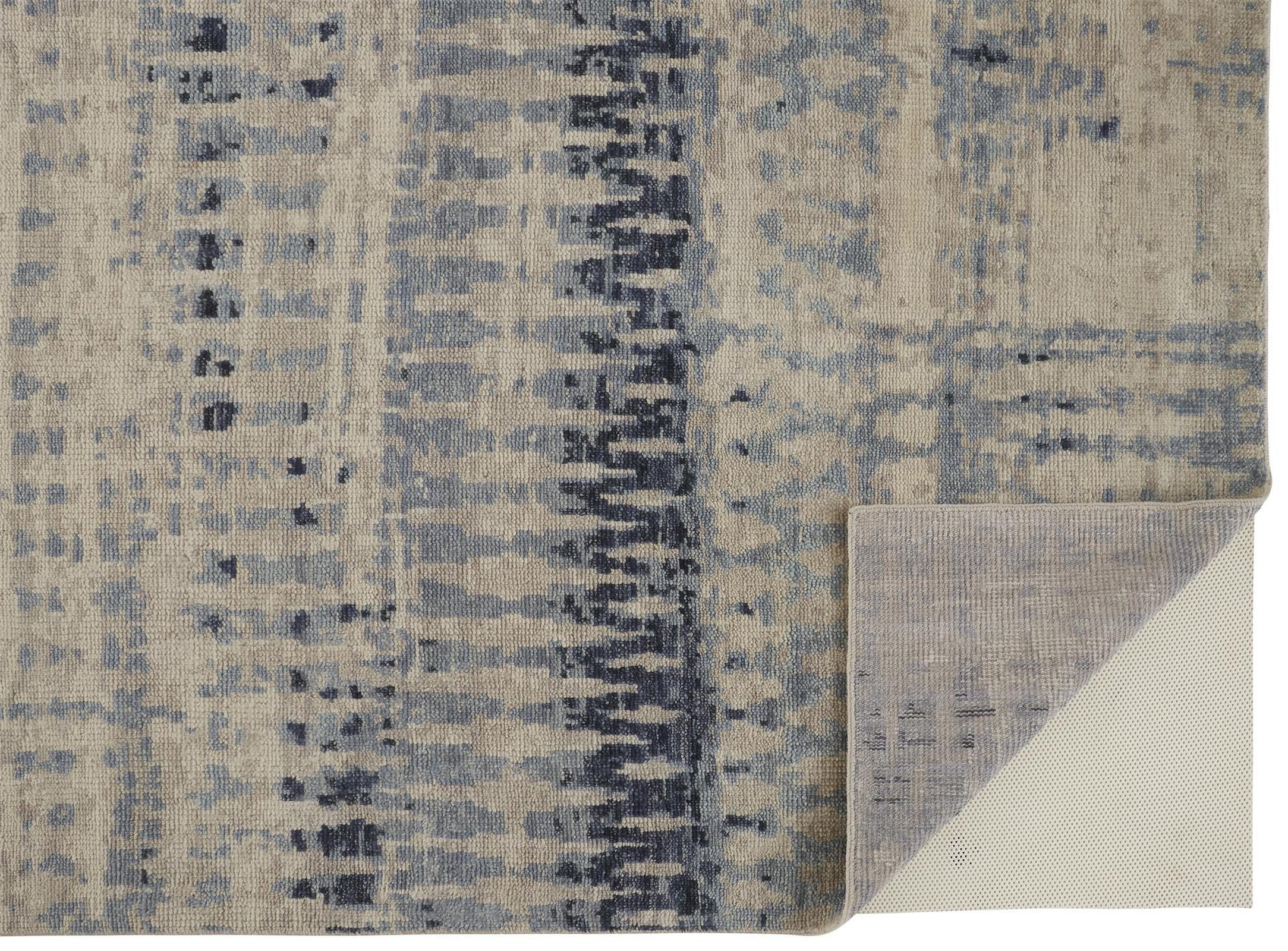 Feizy Palomar 6631F Rug in Tan / Blue - Image 8