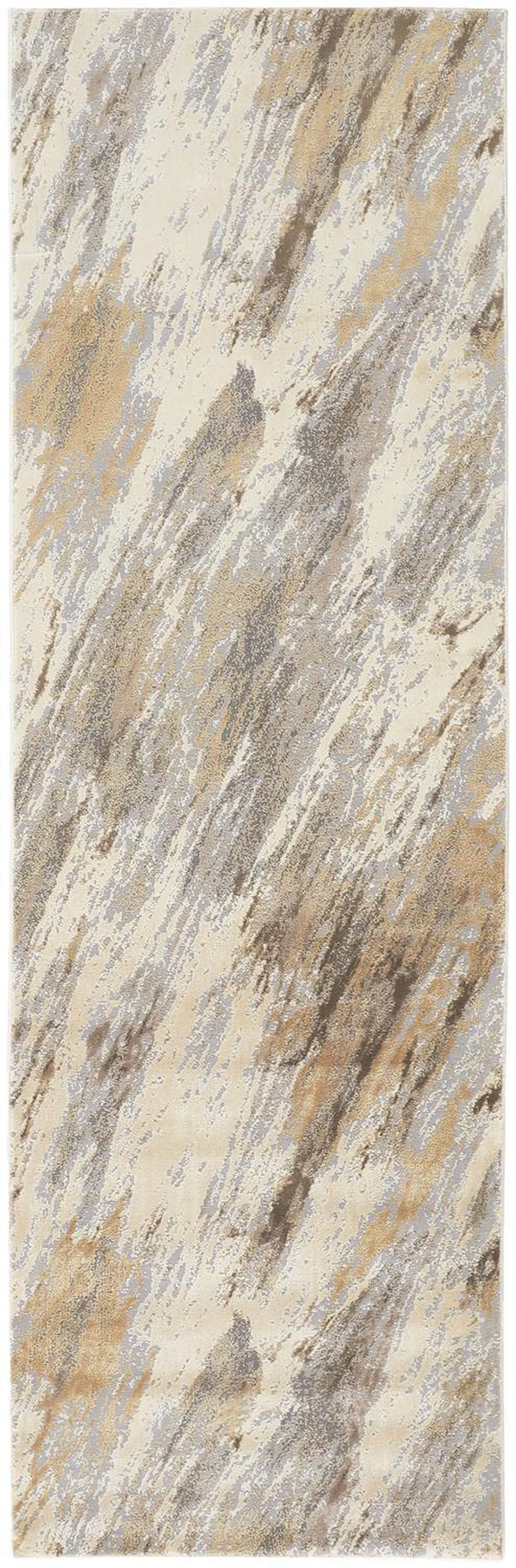 Feizy Parker 3704F Rug in Tan / Blue - Image 2