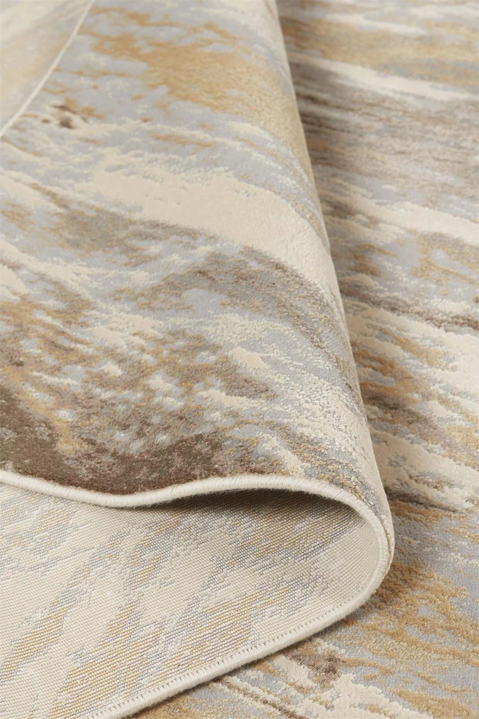 Feizy Parker 3704F Rug in Tan / Blue - Image 7