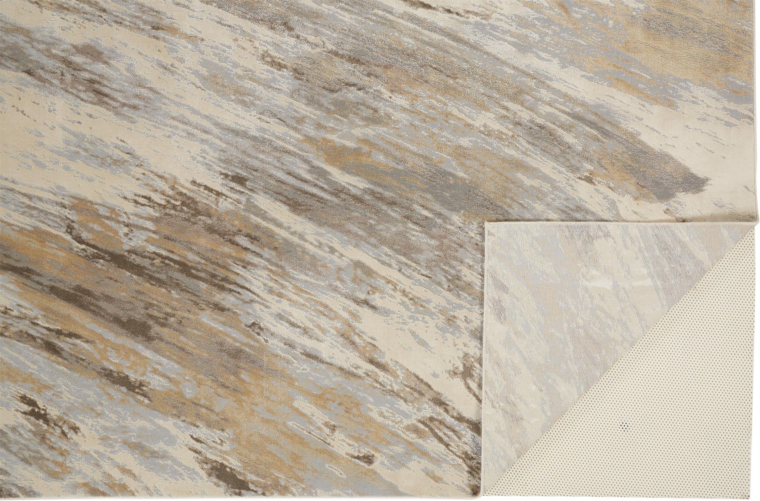 Feizy Parker 3704F Rug in Tan / Blue - Image 9