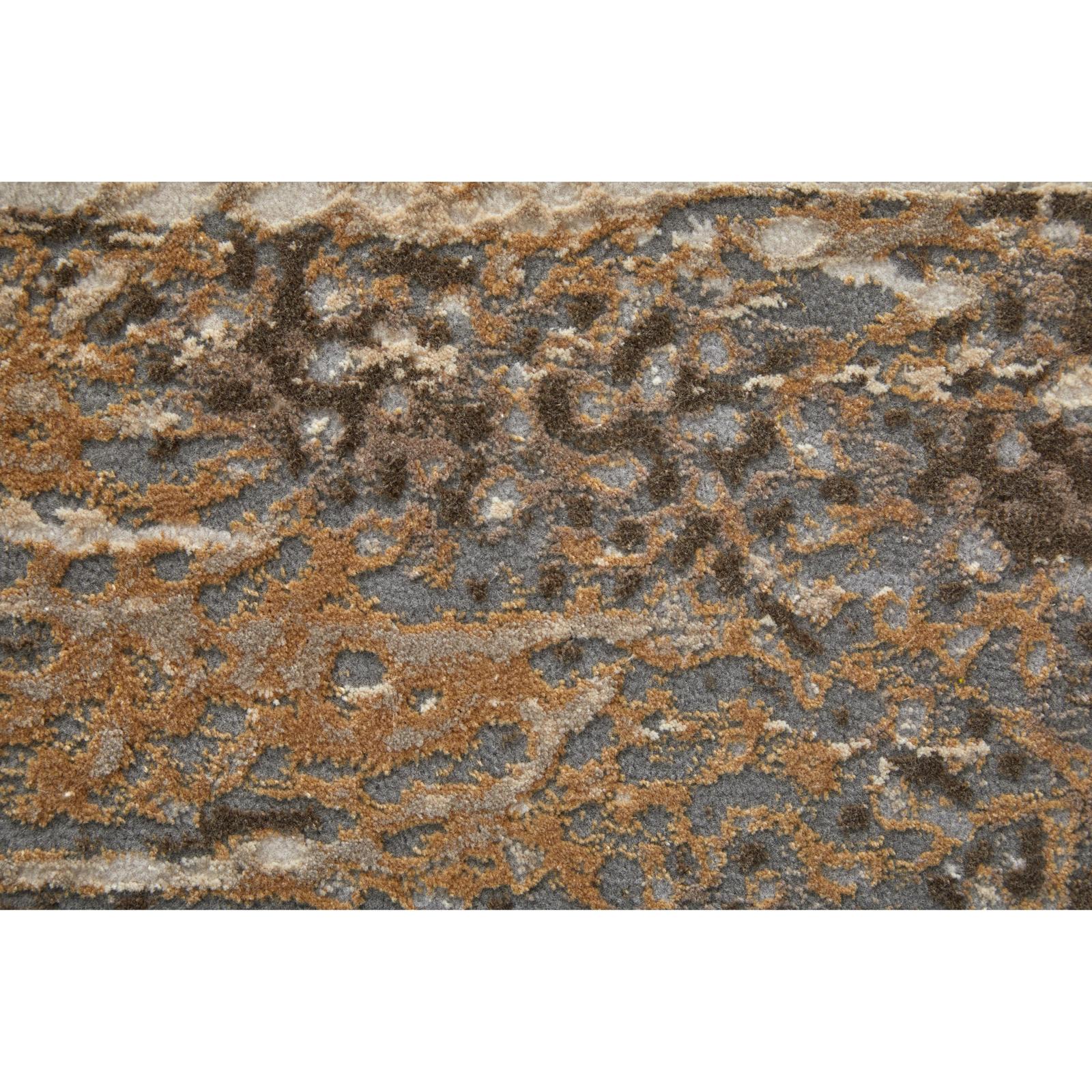 Feizy Parker 3705F Transitional Abstract Rug in Tan/Ivory/Brown - Image 7