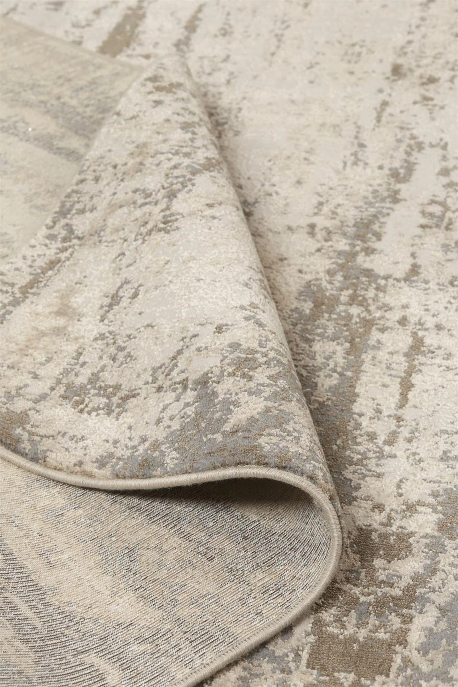 Feizy Parker 3719F Rug in Silver / Beige - Image 7