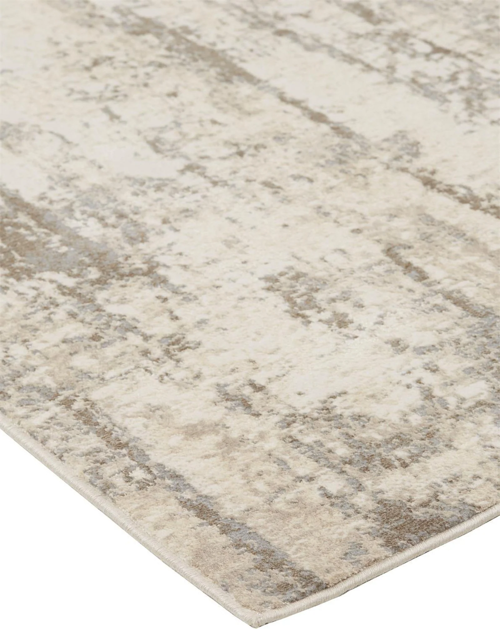 Feizy Parker 3719F Rug in Silver / Beige - Image 8