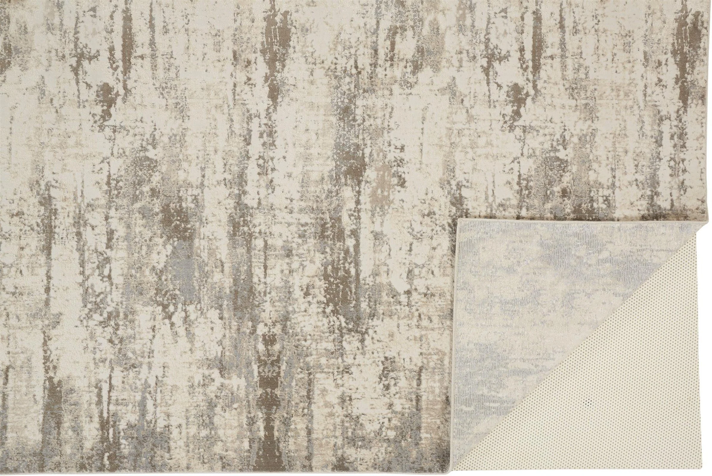 Feizy Parker 3719F Rug in Silver / Beige - Image 9
