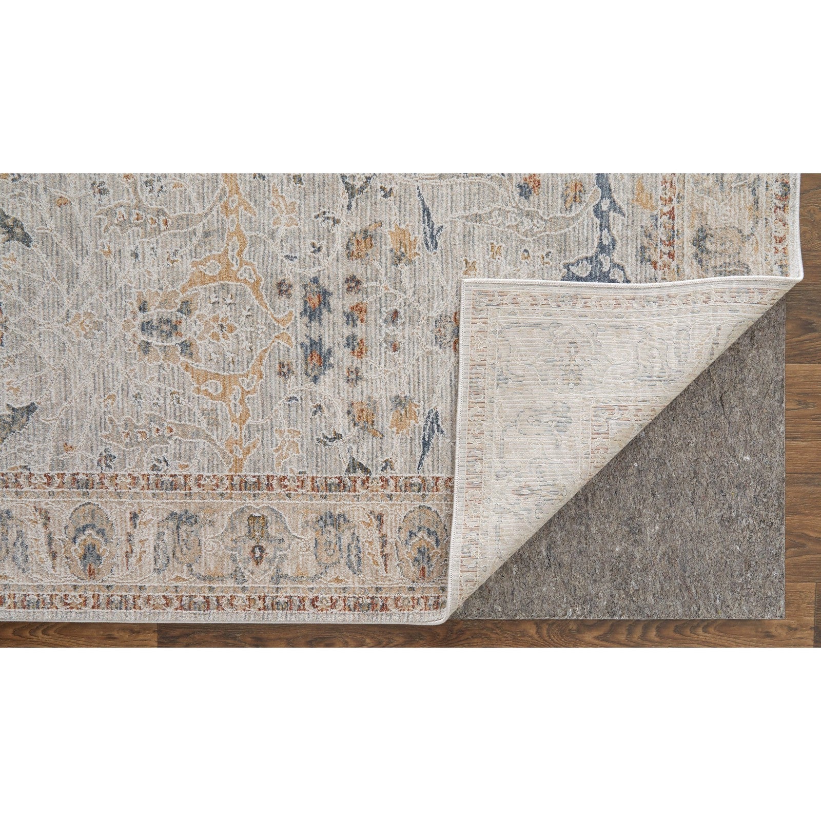 Feizy Pasha 39M4F Transitional Ikat in Ivory/Blue/Taupe - Image 6
