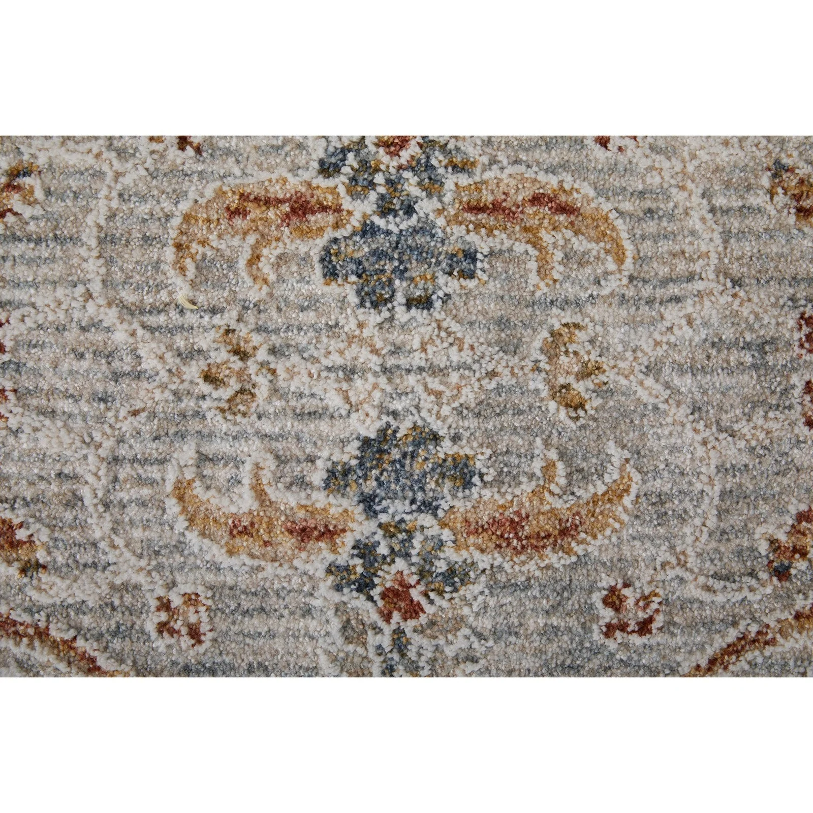 Feizy Pasha 39M4F Transitional Ikat in Ivory/Blue/Taupe - Image 8