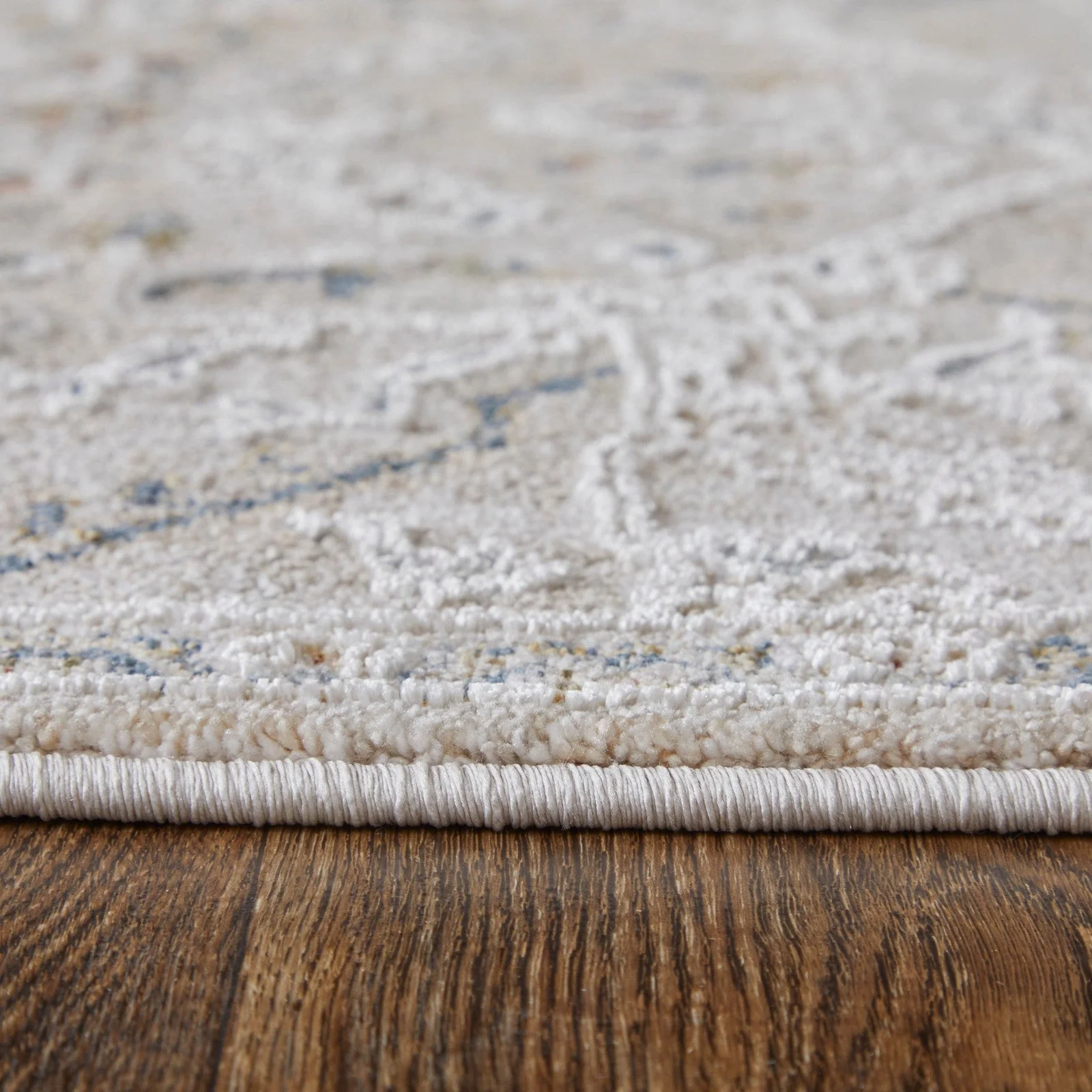 Feizy Pasha 39M6F Transitional Distressed in Taupe/Ivory/Blue - Image 10