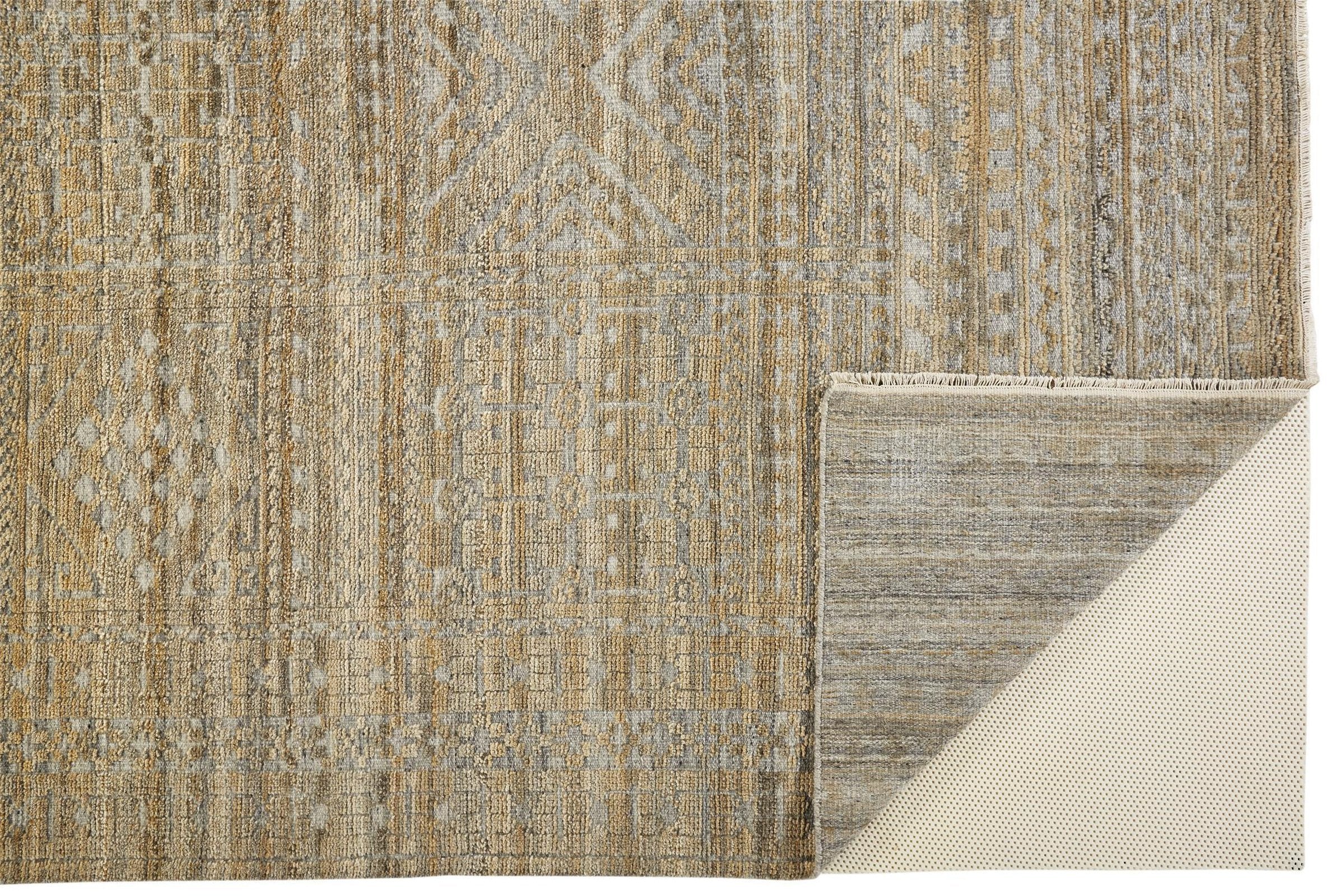 Feizy Payton 6496F Rug in Brown / Gray - Image 4