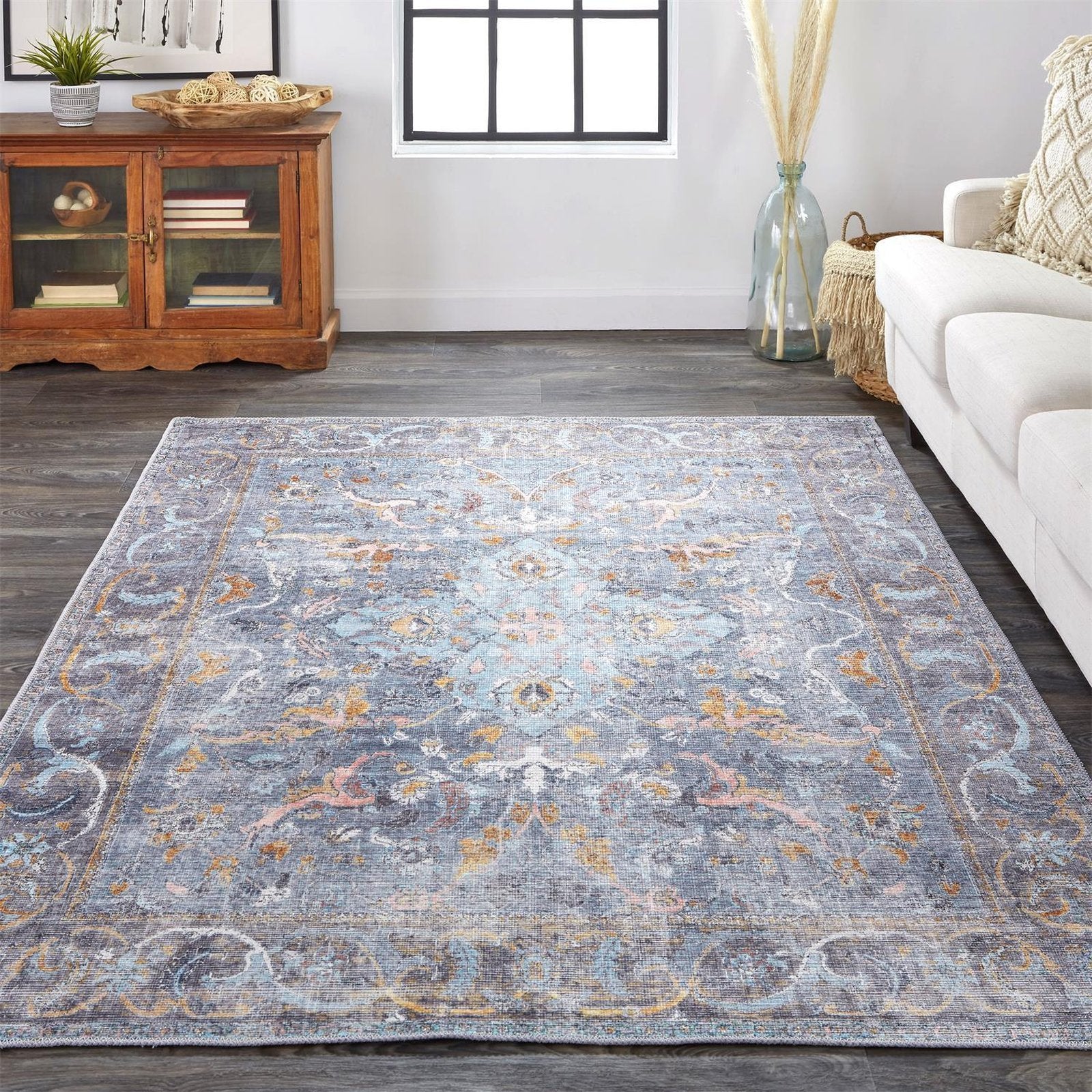 Feizy Percy 39AFF Rug in Blue - Image 2