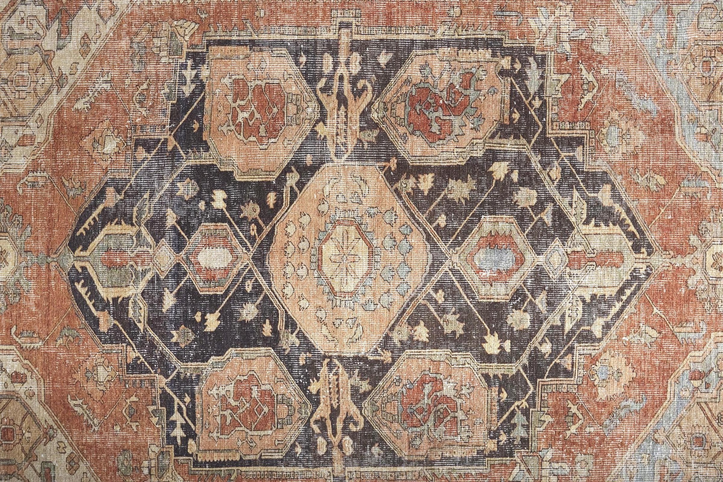 Feizy Percy 39ALF Rug in Orange / Pink - Image 3