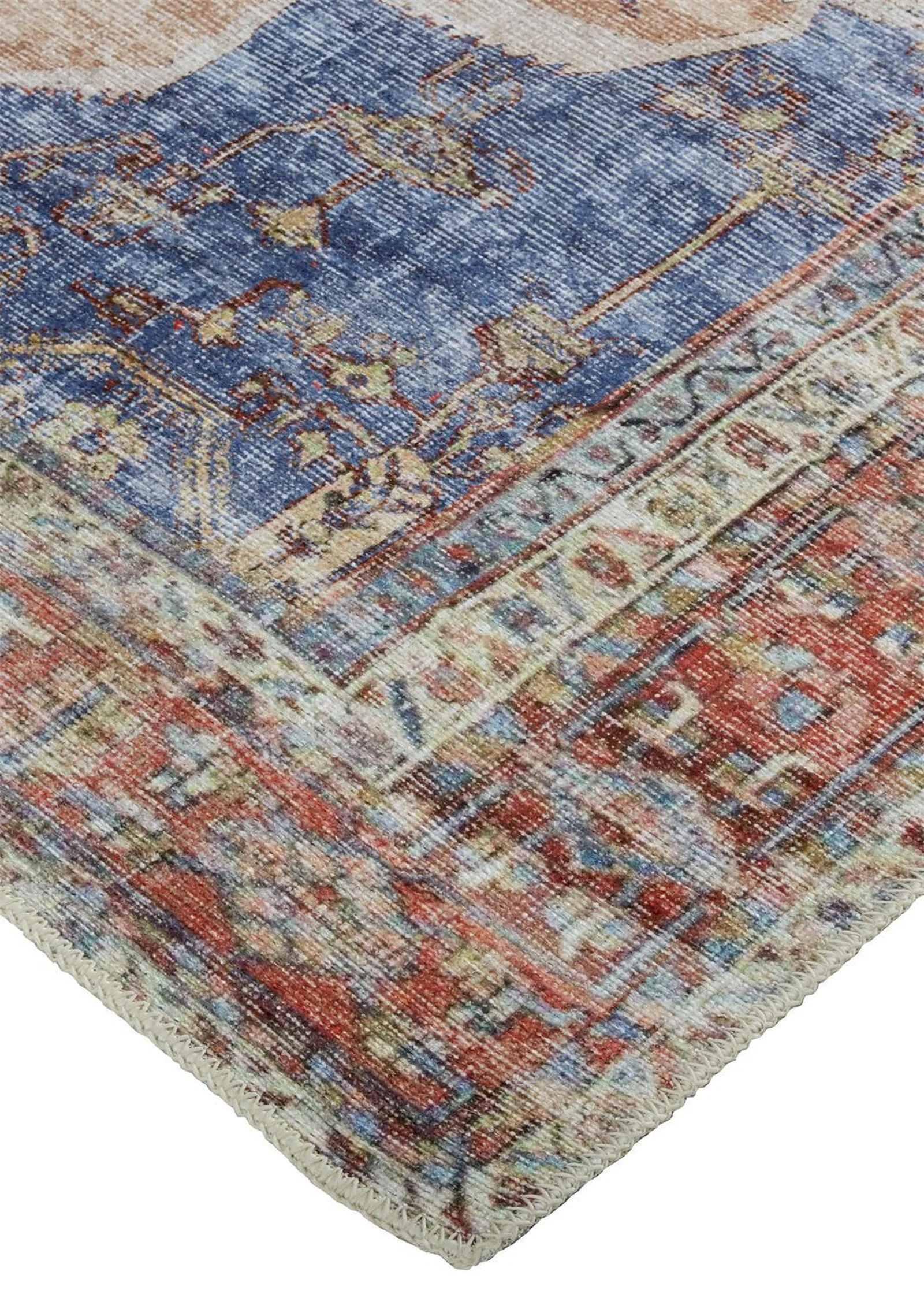 Feizy Percy 39APF Rug in Rust / Blue - Image 5