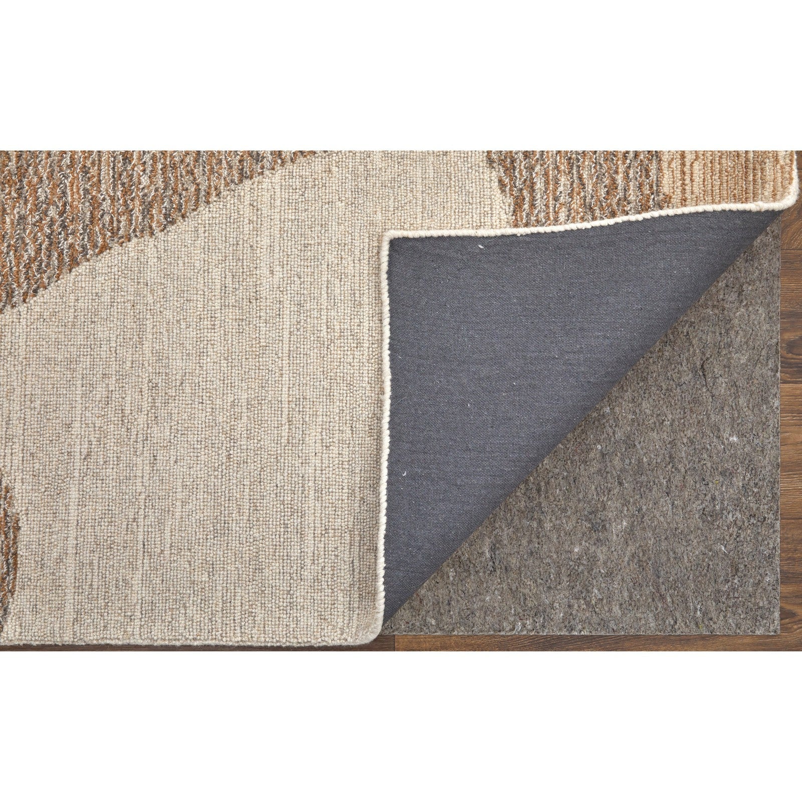Feizy Pollock 8952F Modern Abstract in Brown/Tan/Ivory - Image 4