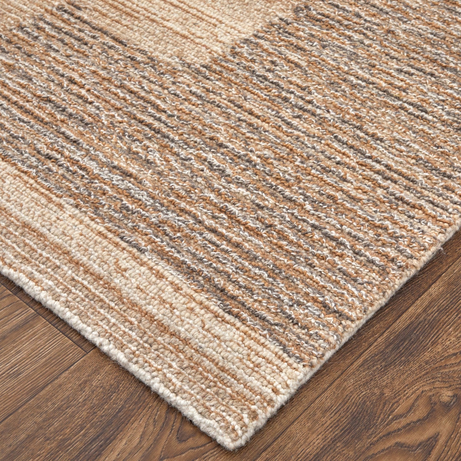 Feizy Pollock 8953F Modern Abstract in Brown/Tan/Ivory - Image 3