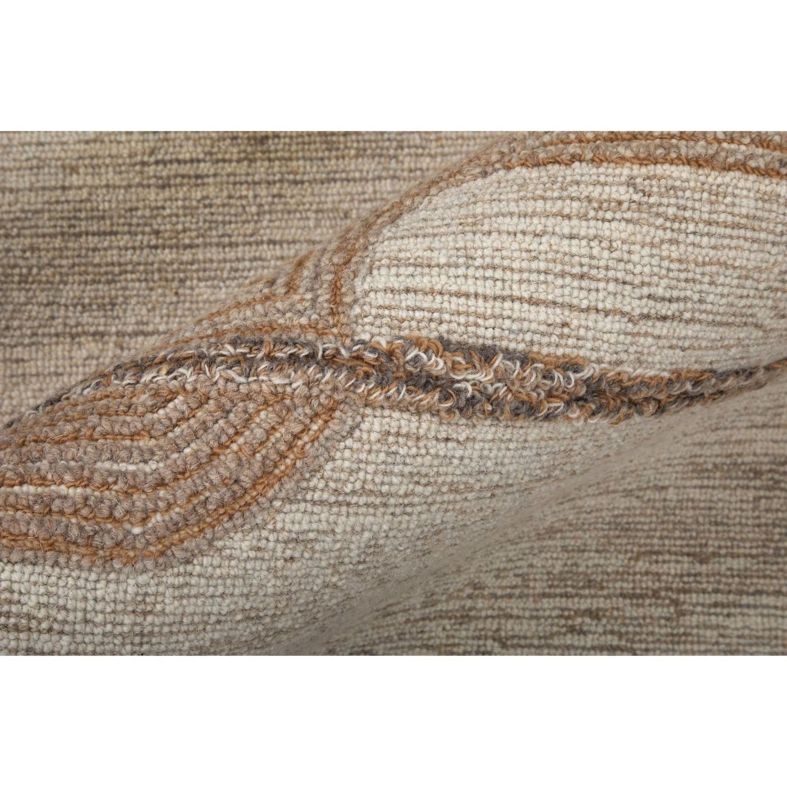 Feizy Pollock 8954F Modern Geometric in Ivory/Brown/Tan - Image 5