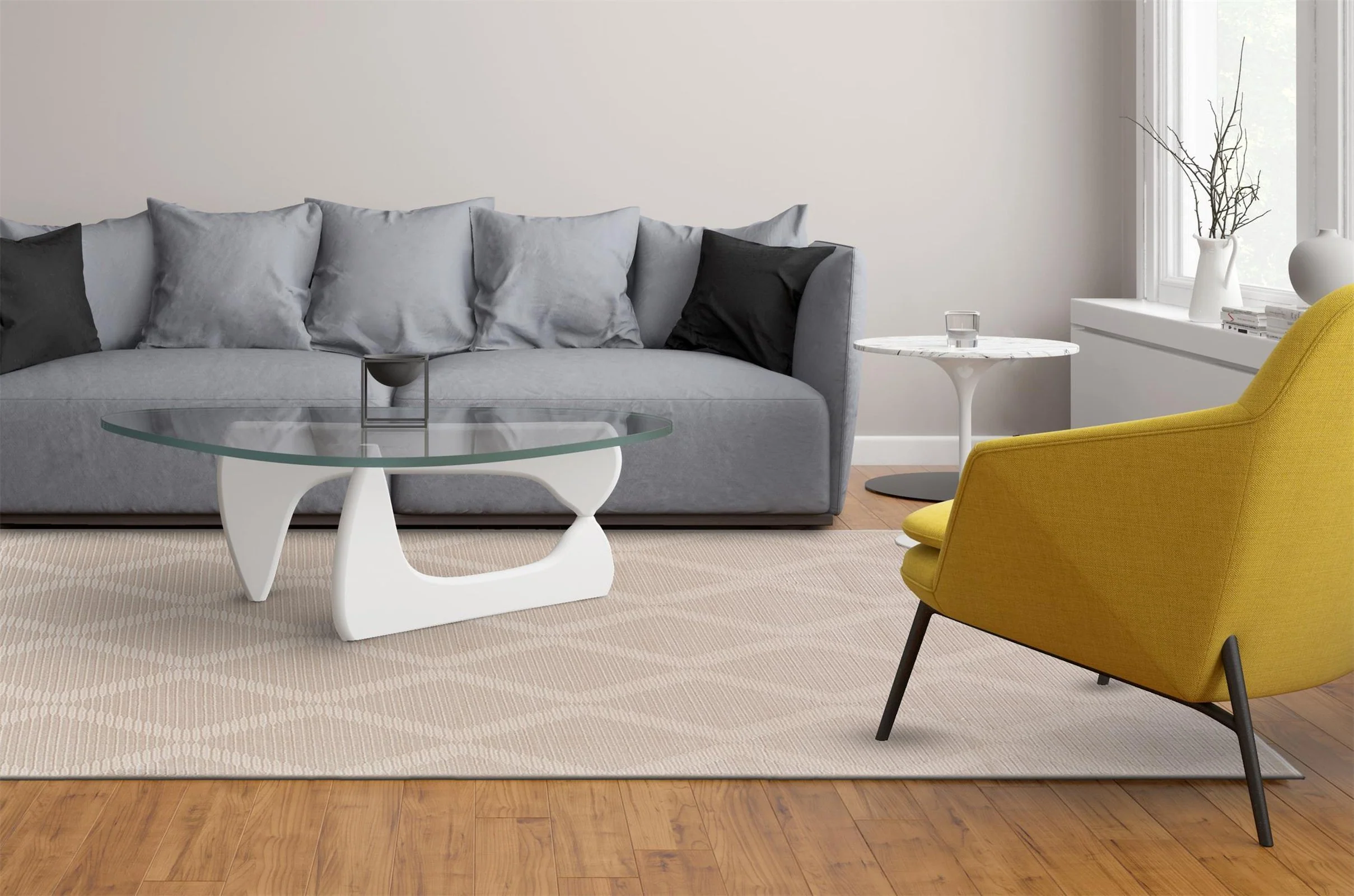 Feizy Prasad 3678F Rug in Cream - Image 4