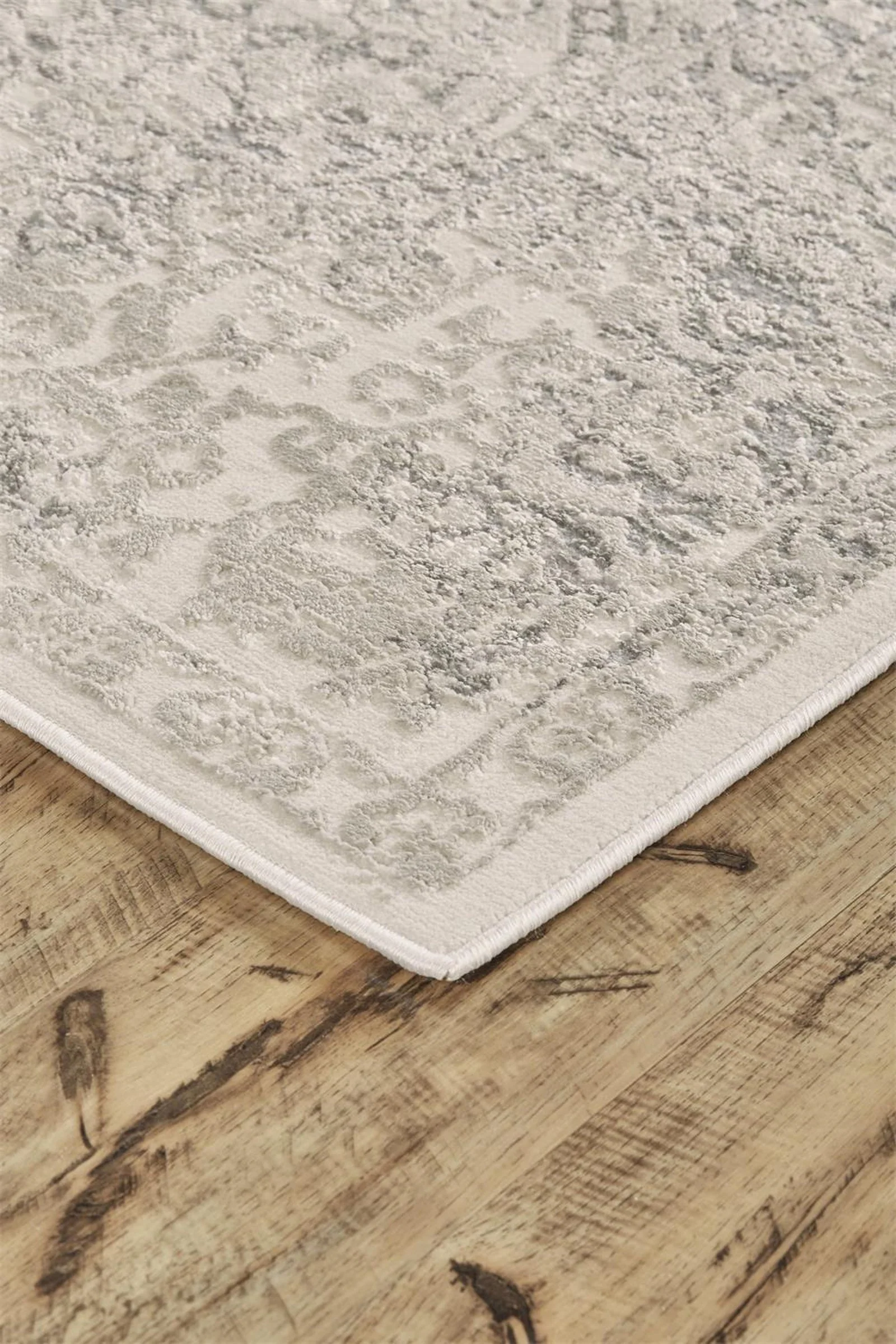 Feizy Prasad 3682F Rug in Light Gray - Image 2