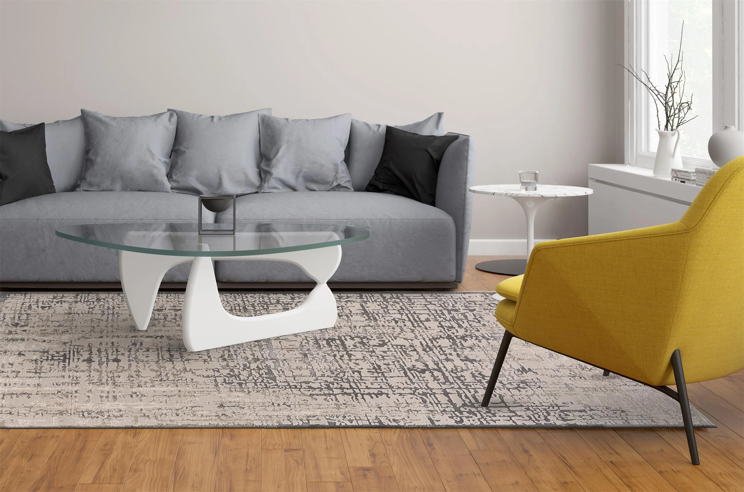 Feizy Prasad 3683F Rug in Gray - Image 4