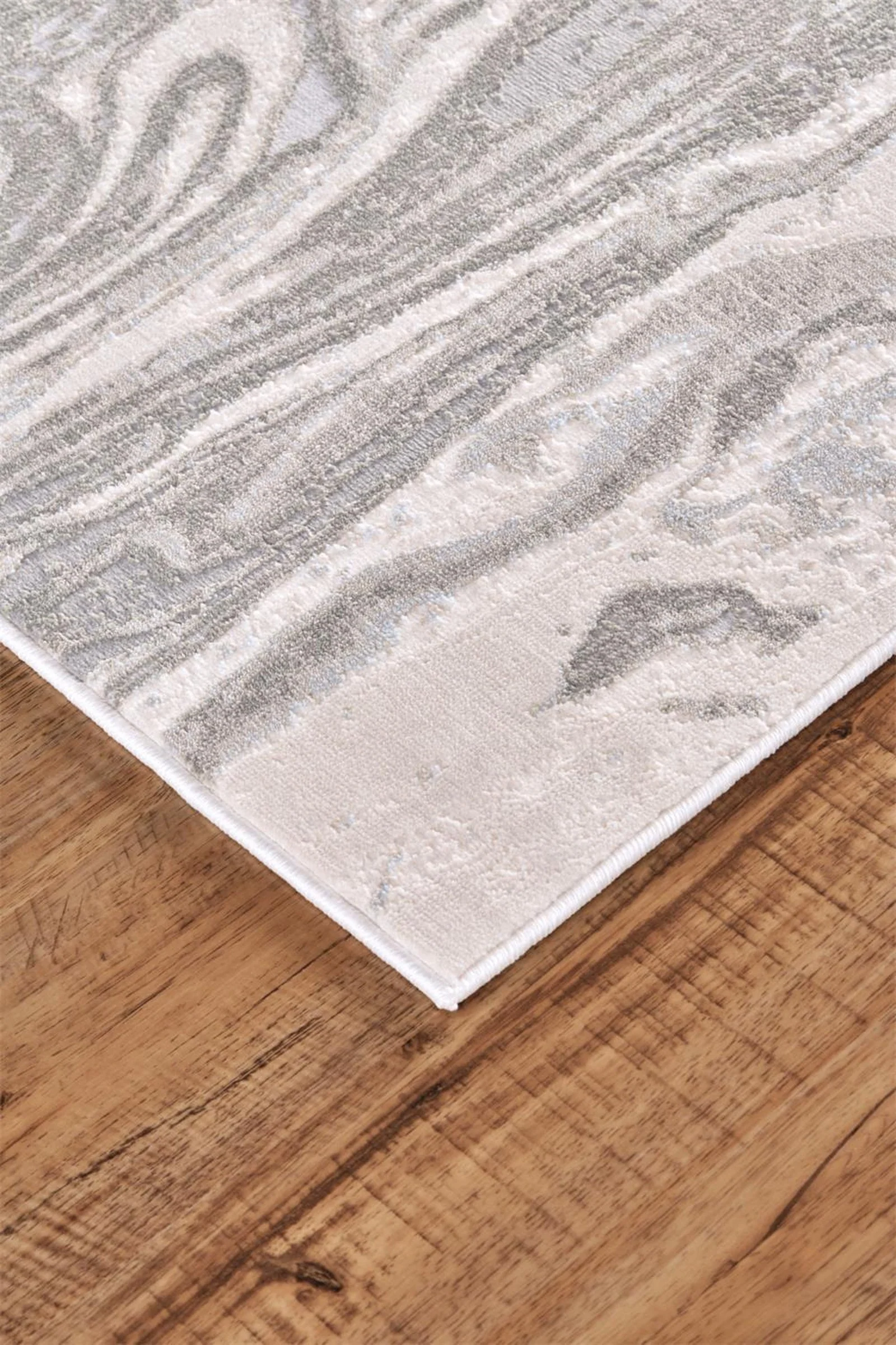 Feizy Prasad 3894F Rug in Light Gray - Image 2