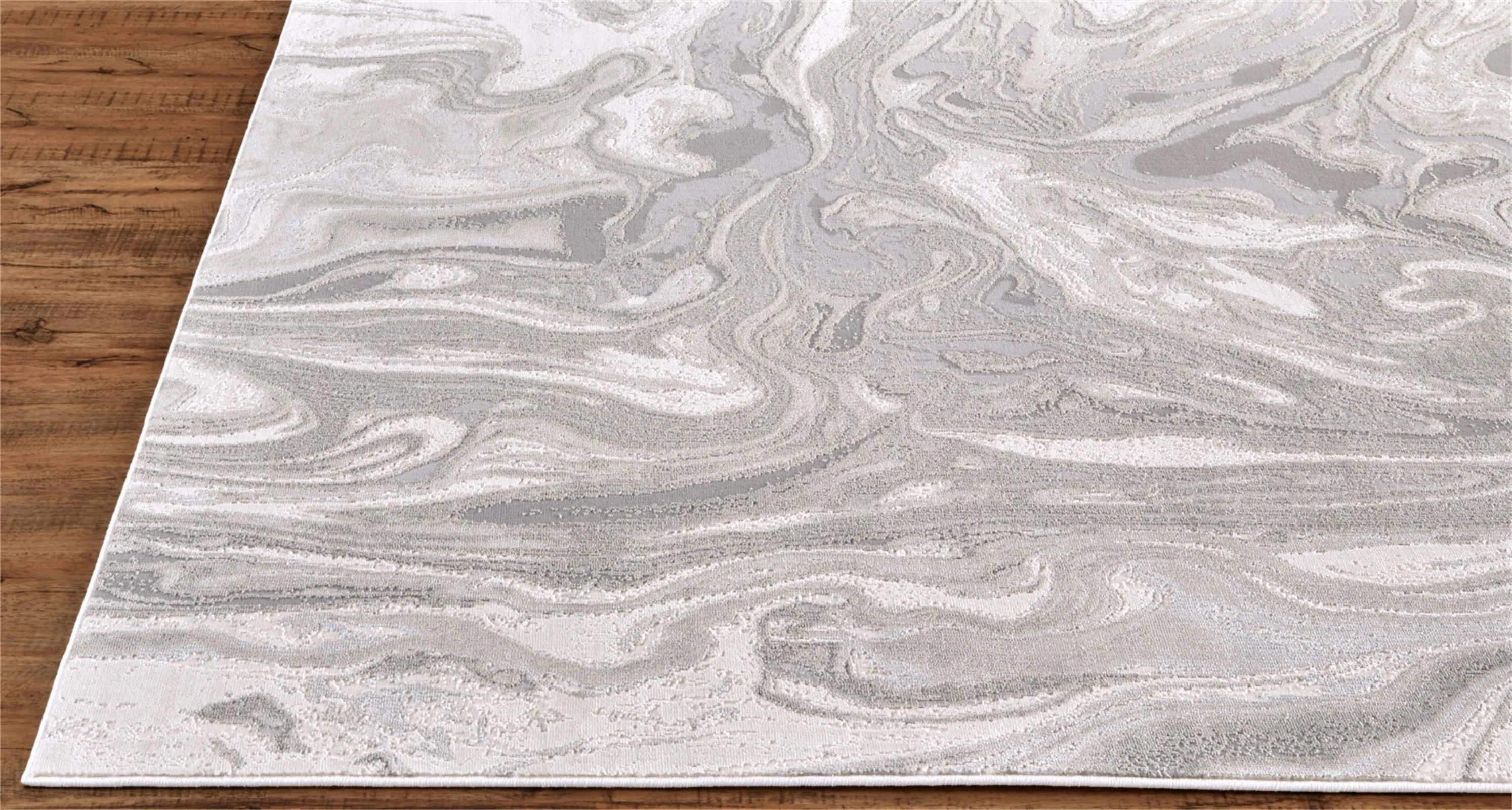 Feizy Prasad 3894F Rug in Light Gray - Image 9
