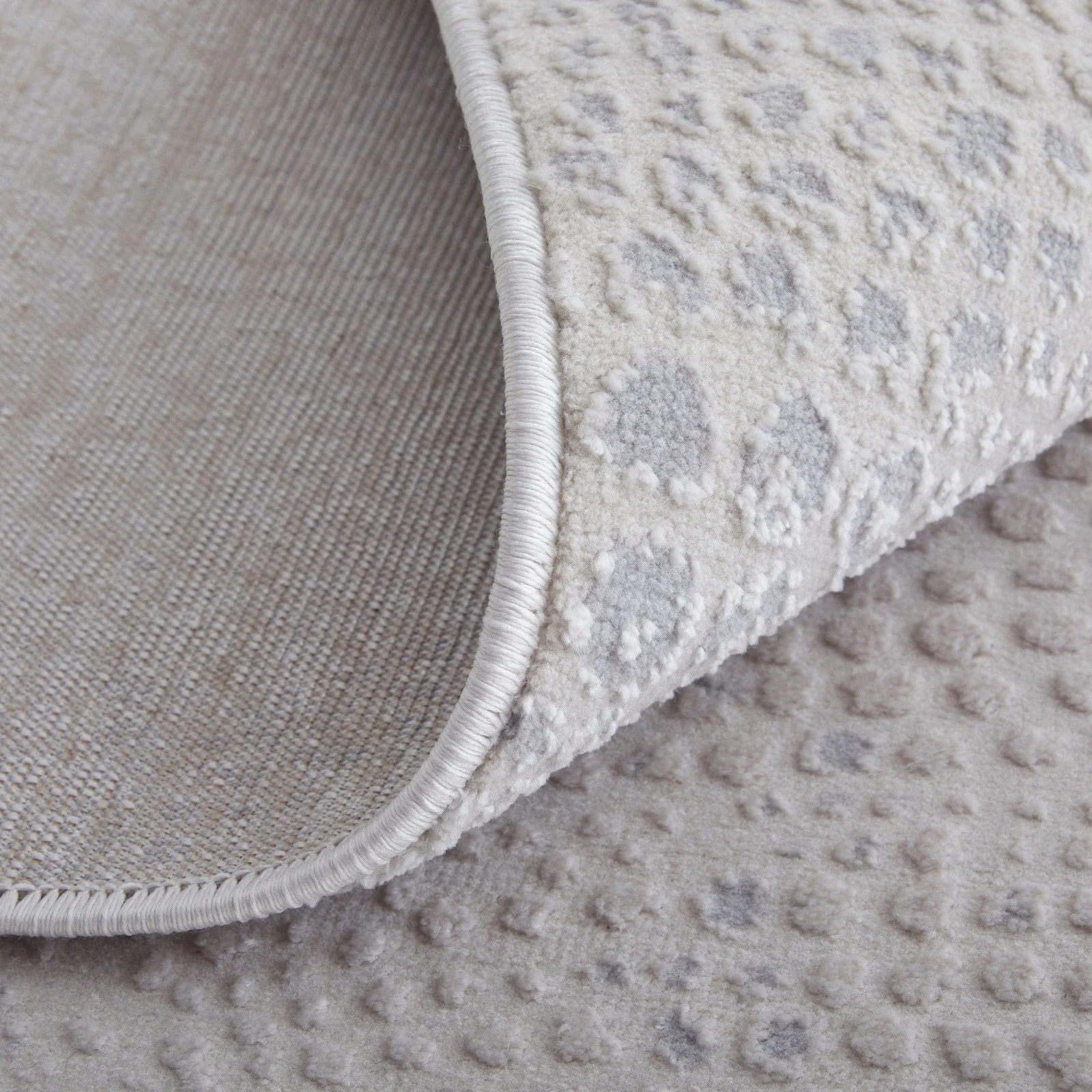 Feizy Prasad 39N8F Modern Distressed in Ivory/Silver/Gray - Image 9