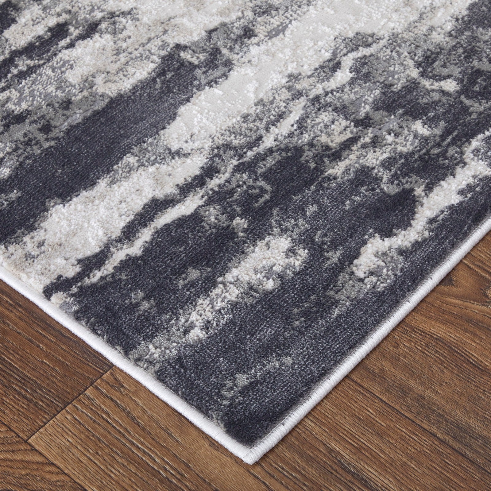 Feizy Prasad 39N9F Modern Abstract in Ivory/Gray/Taupe - Image 5
