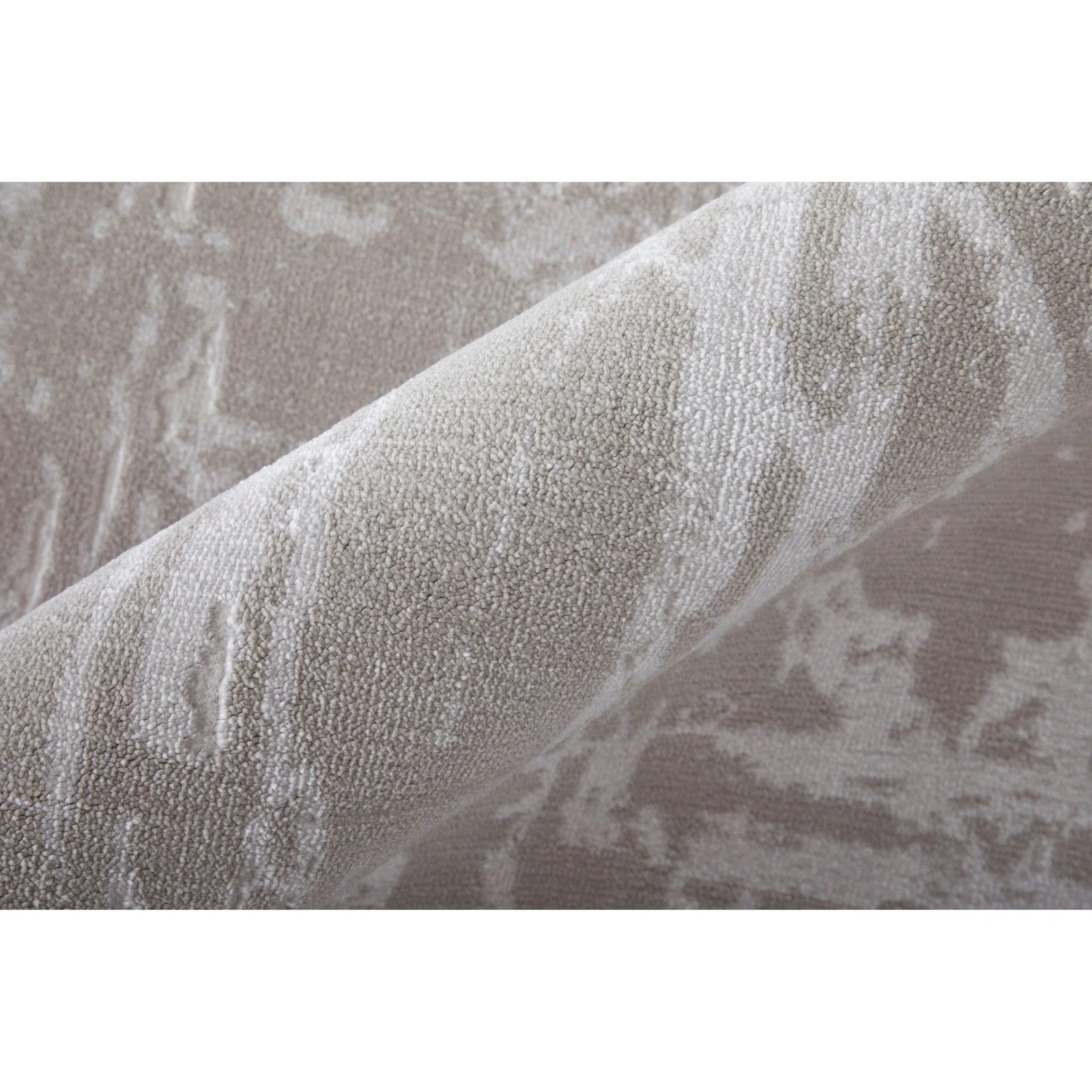 Feizy Prasad 39NAF Modern Abstract in Ivory/Taupe/Silver - Image 7