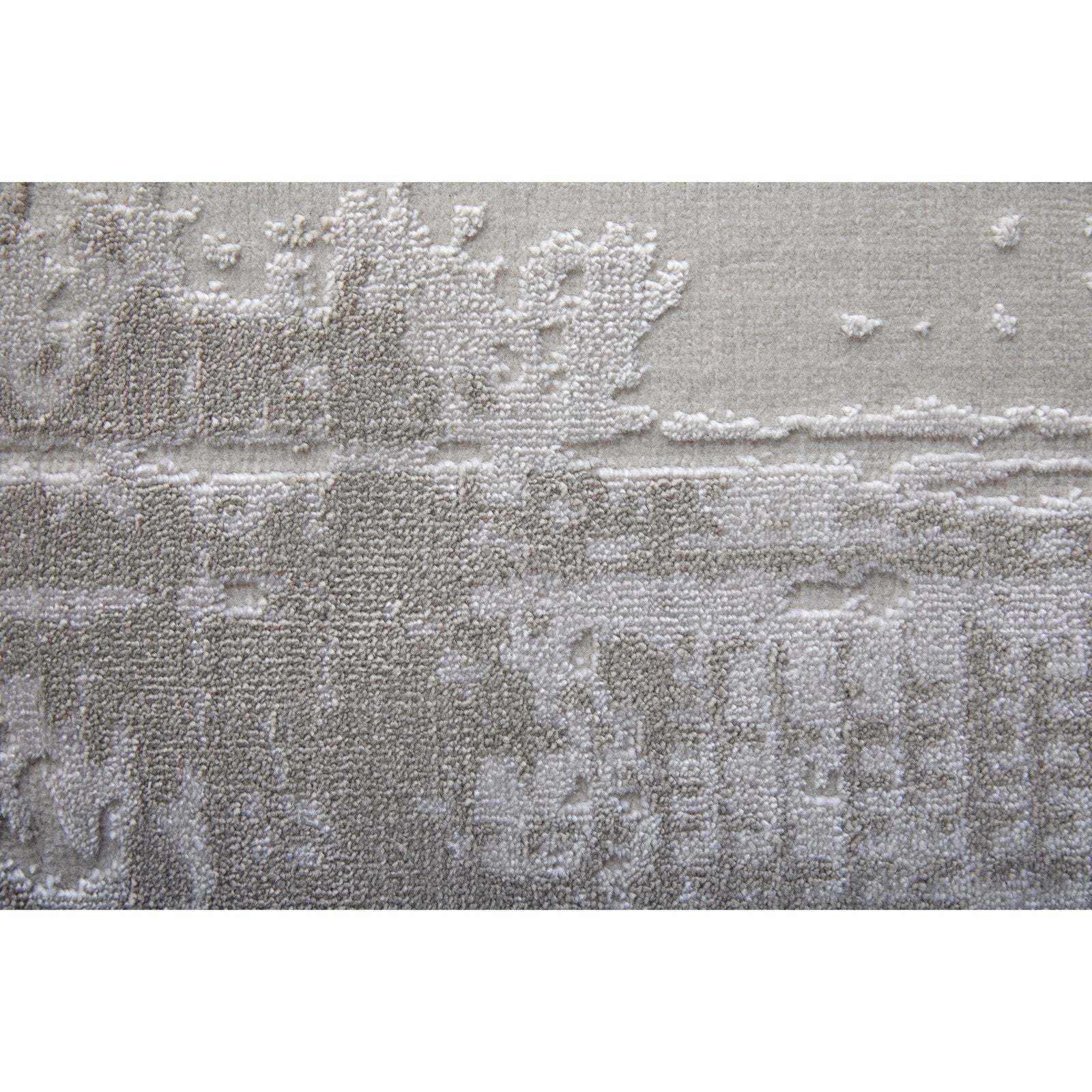 Feizy Prasad 39NAF Modern Abstract in Ivory/Taupe/Silver - Image 8