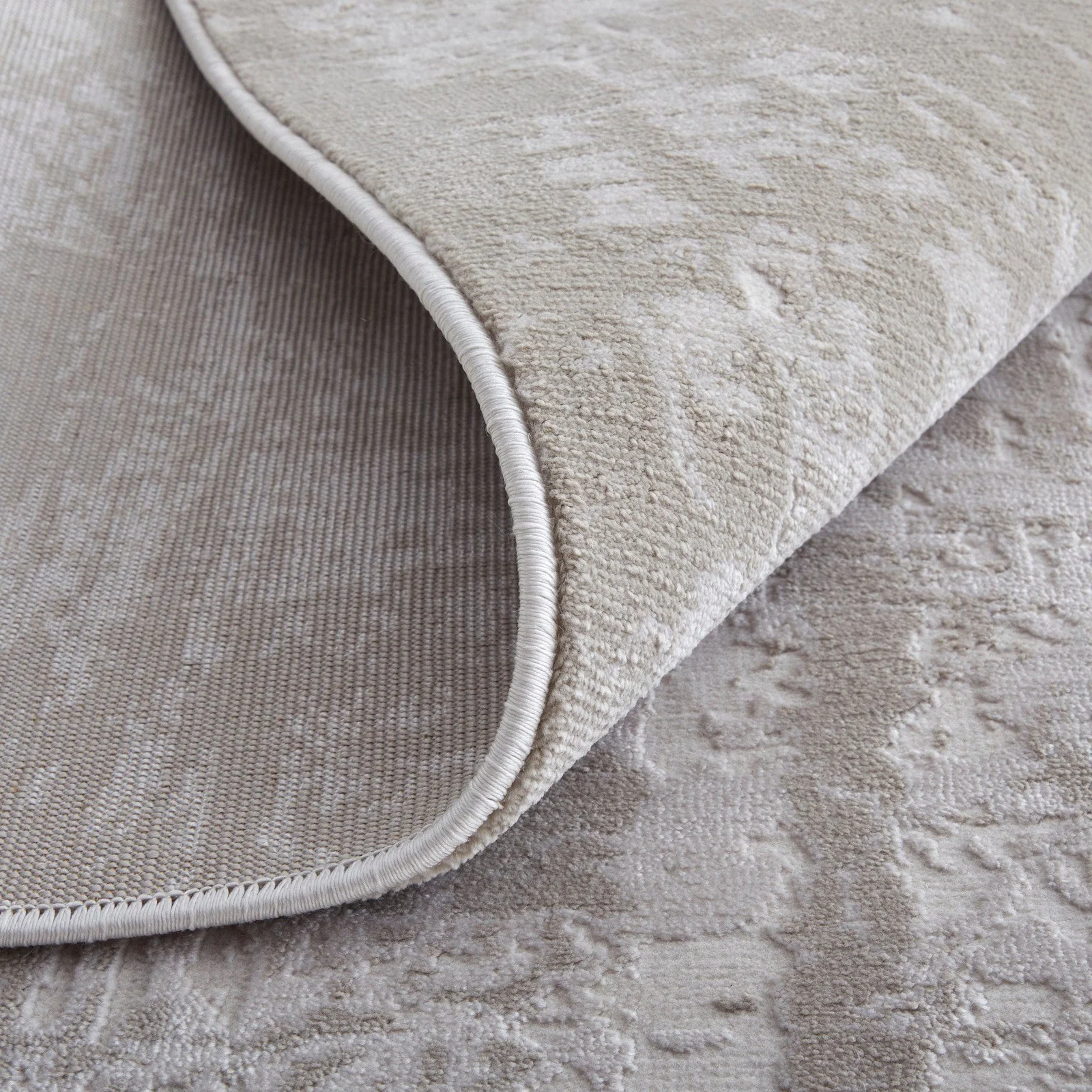 Feizy Prasad 39NAF Modern Abstract in Ivory/Taupe/Silver - Image 9