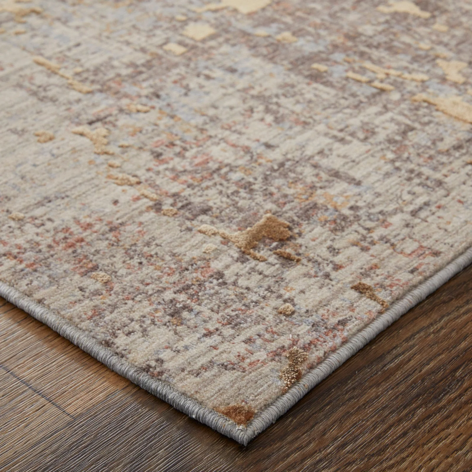Feizy Pryor 39NEF Modern Abstract in Brown/Taupe/Tan - Image 5