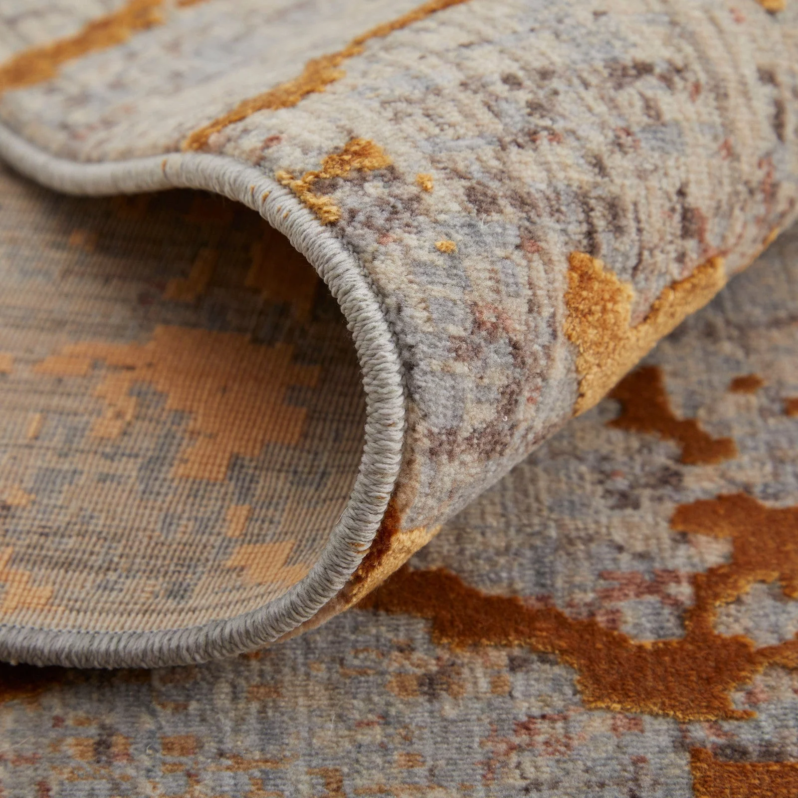 Feizy Pryor 39NEF Modern Abstract in Gold/Brown/Gray - Image 9