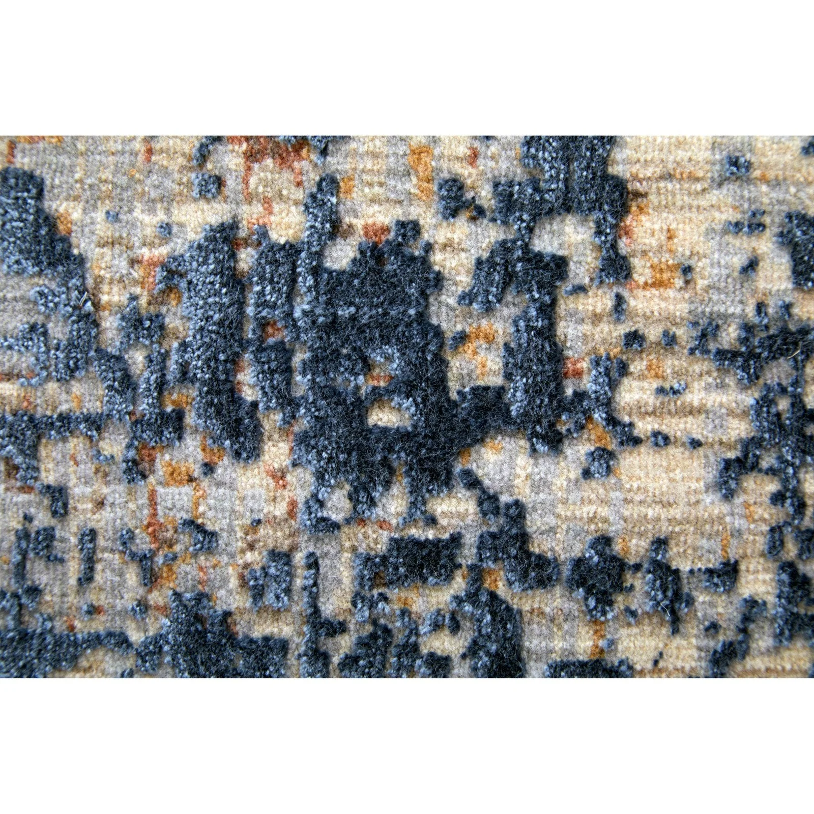 Feizy Pryor 39NGF Modern Watercolor in Blue/Tan/Brown - Image 8
