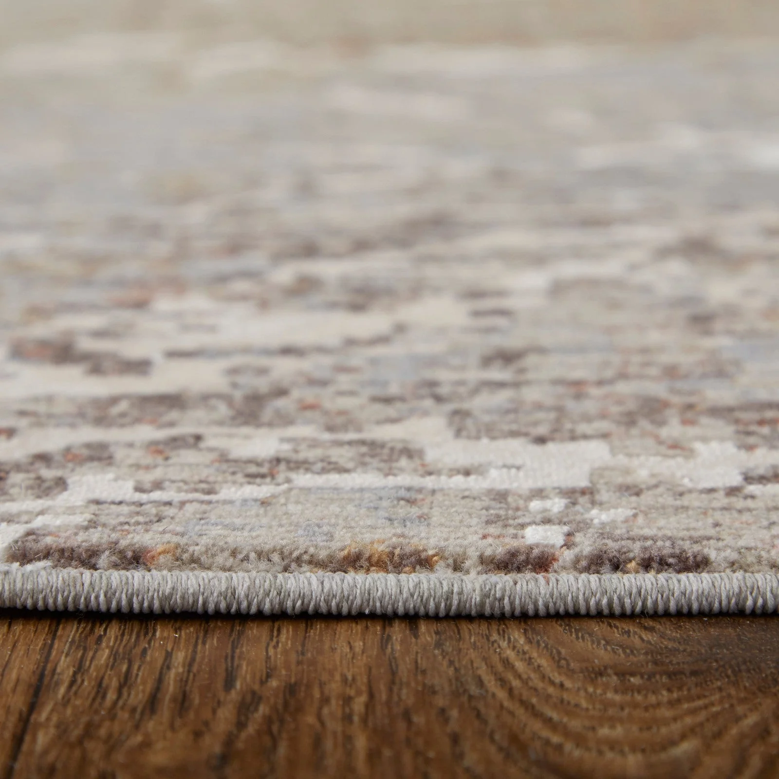 Feizy Pryor 39NHF Modern Abstract in Taupe/Brown/White - Image 10