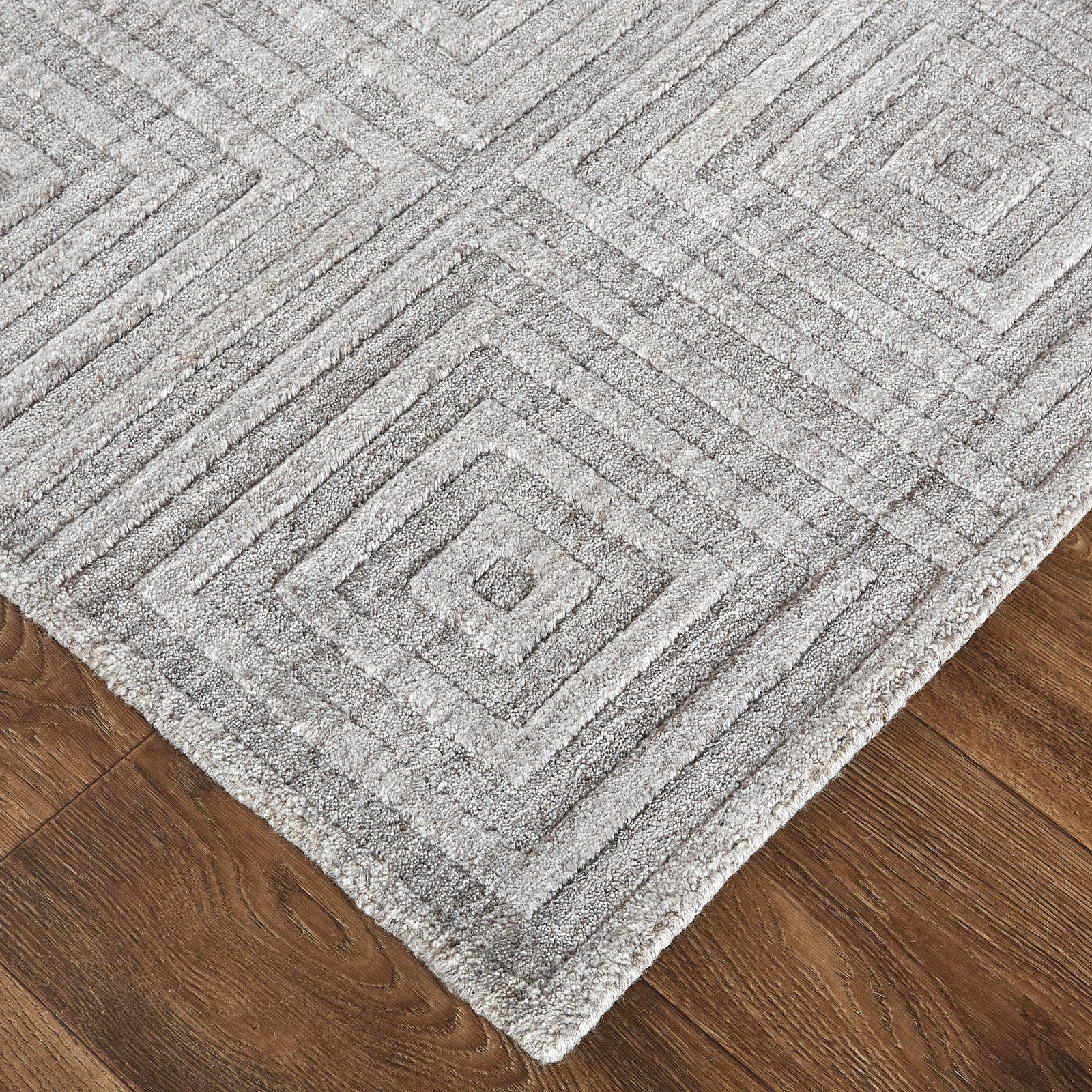 Feizy Redford 8670F Transitional Solid in Gray/Silver - Image 3