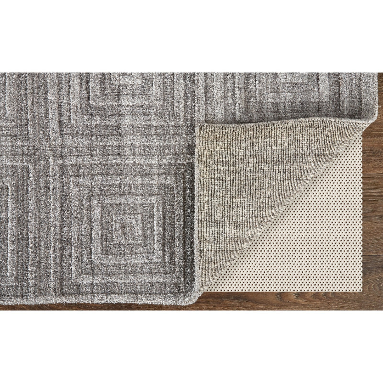 Feizy Redford 8670F Transitional Solid in Gray/Silver - Image 4