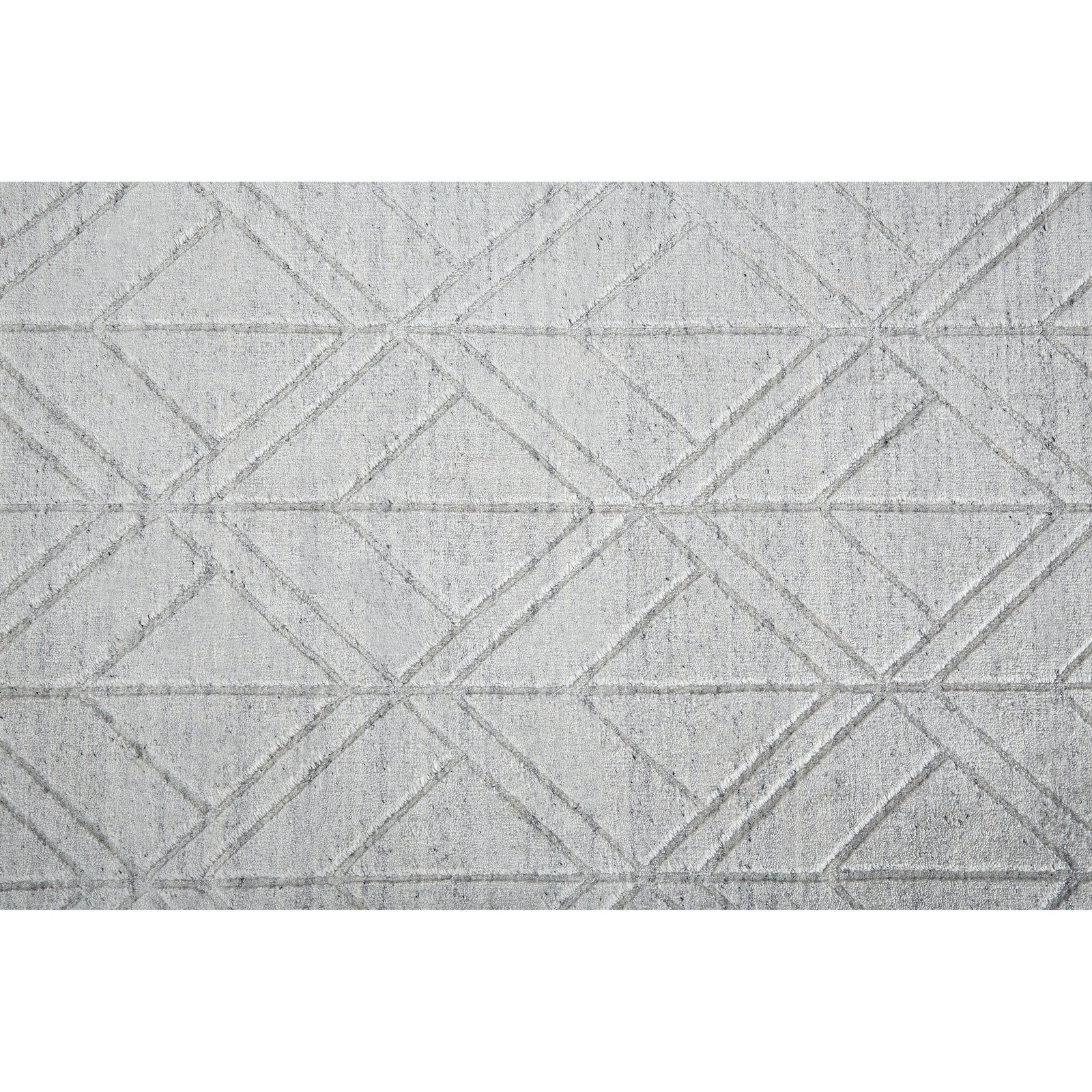 Feizy Redford 8847F Transitional Solid in White/Silver - Image 8