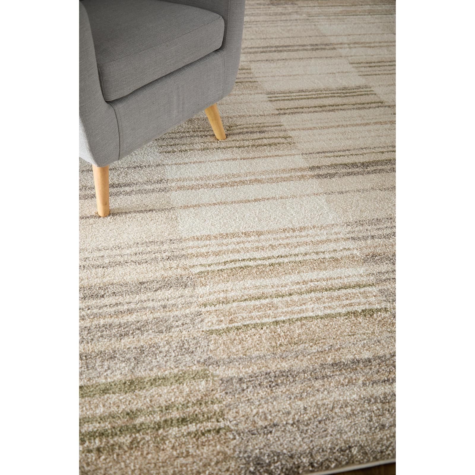 Feizy Richmond 39R3F Modern Geometric Rug in Ivory/Gray/Tan - Image 3