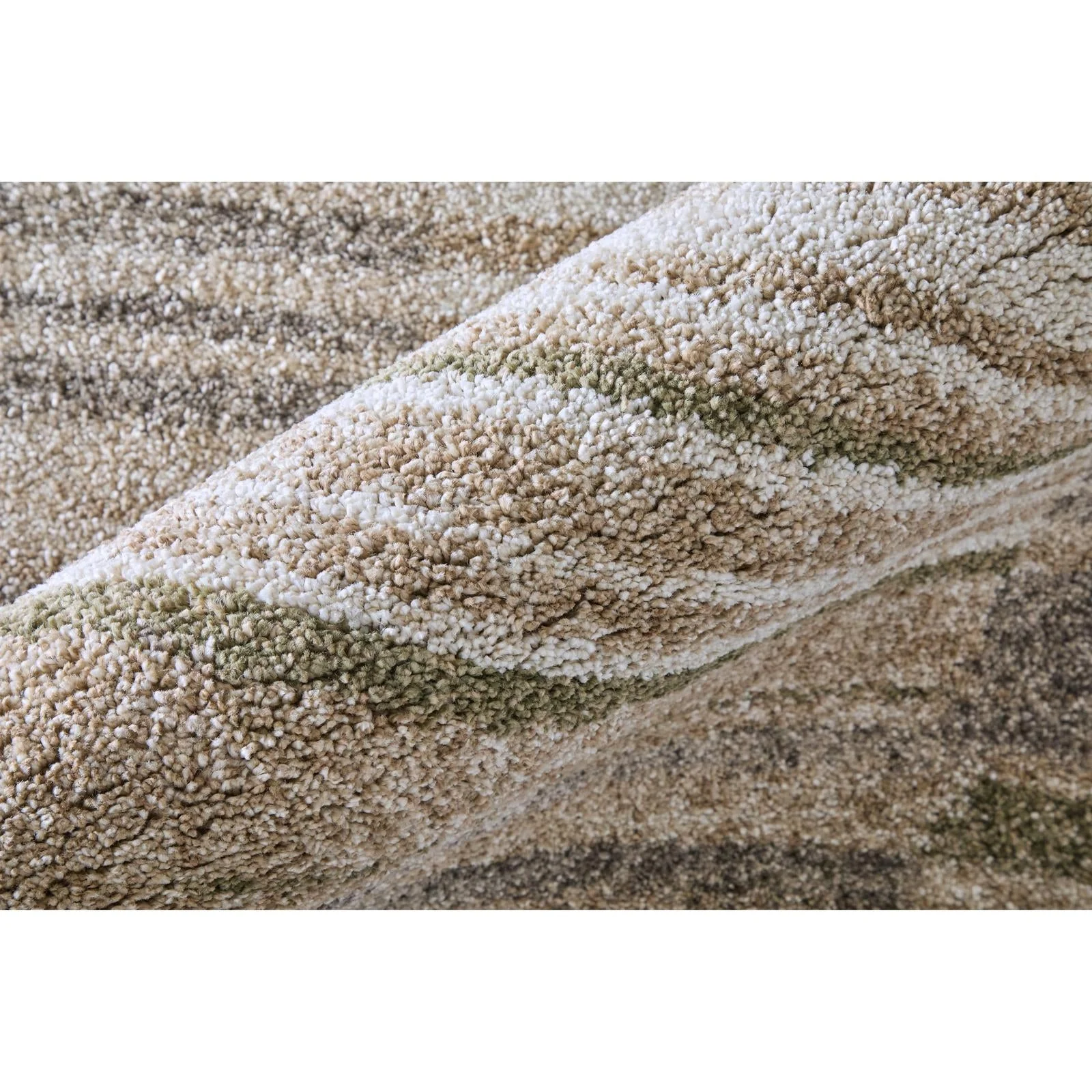Feizy Richmond 39R3F Modern Geometric Rug in Ivory/Gray/Tan - Image 7