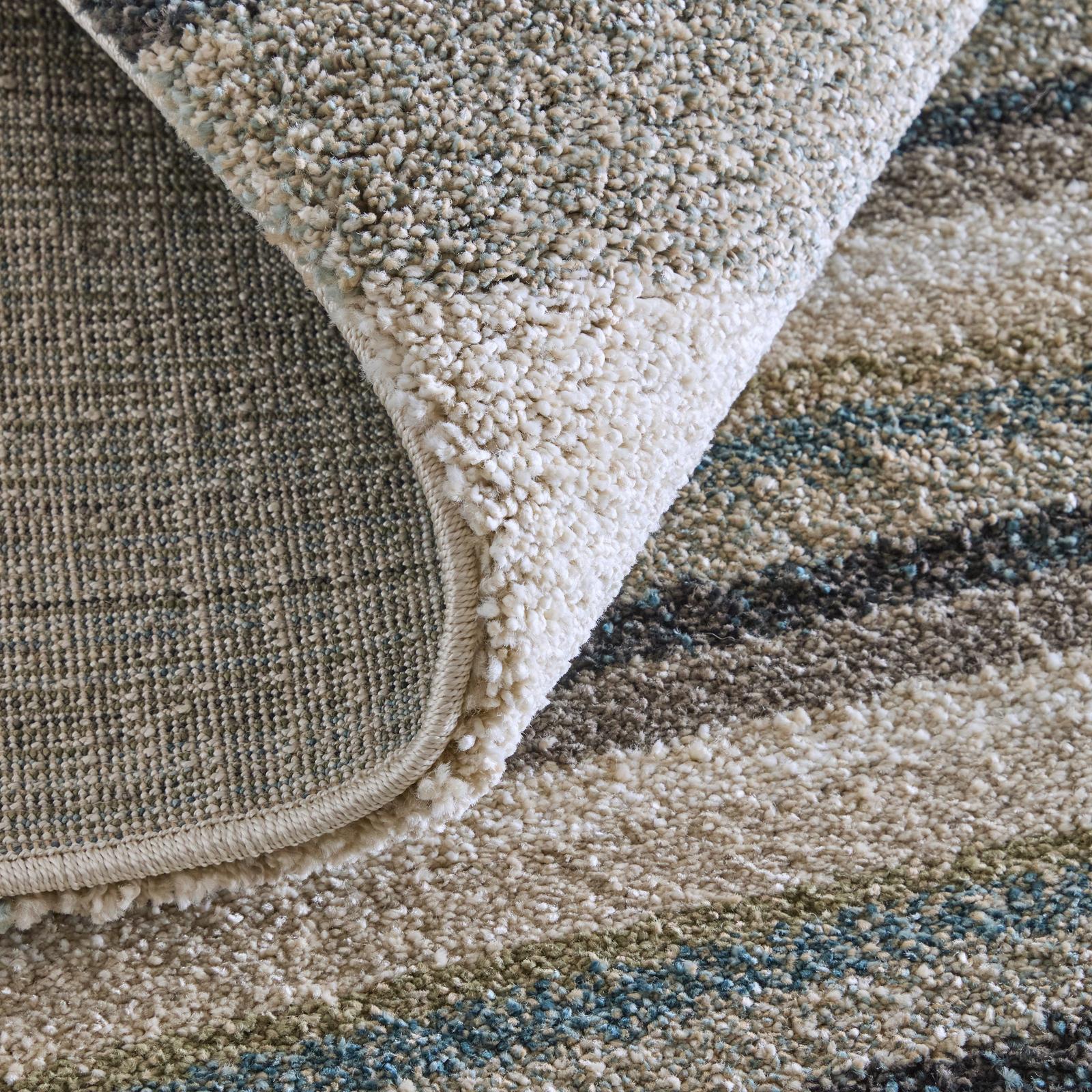 Feizy Richmond 39R4F Modern Abstract Rug in Ivory/Gray/Blue - Image 9