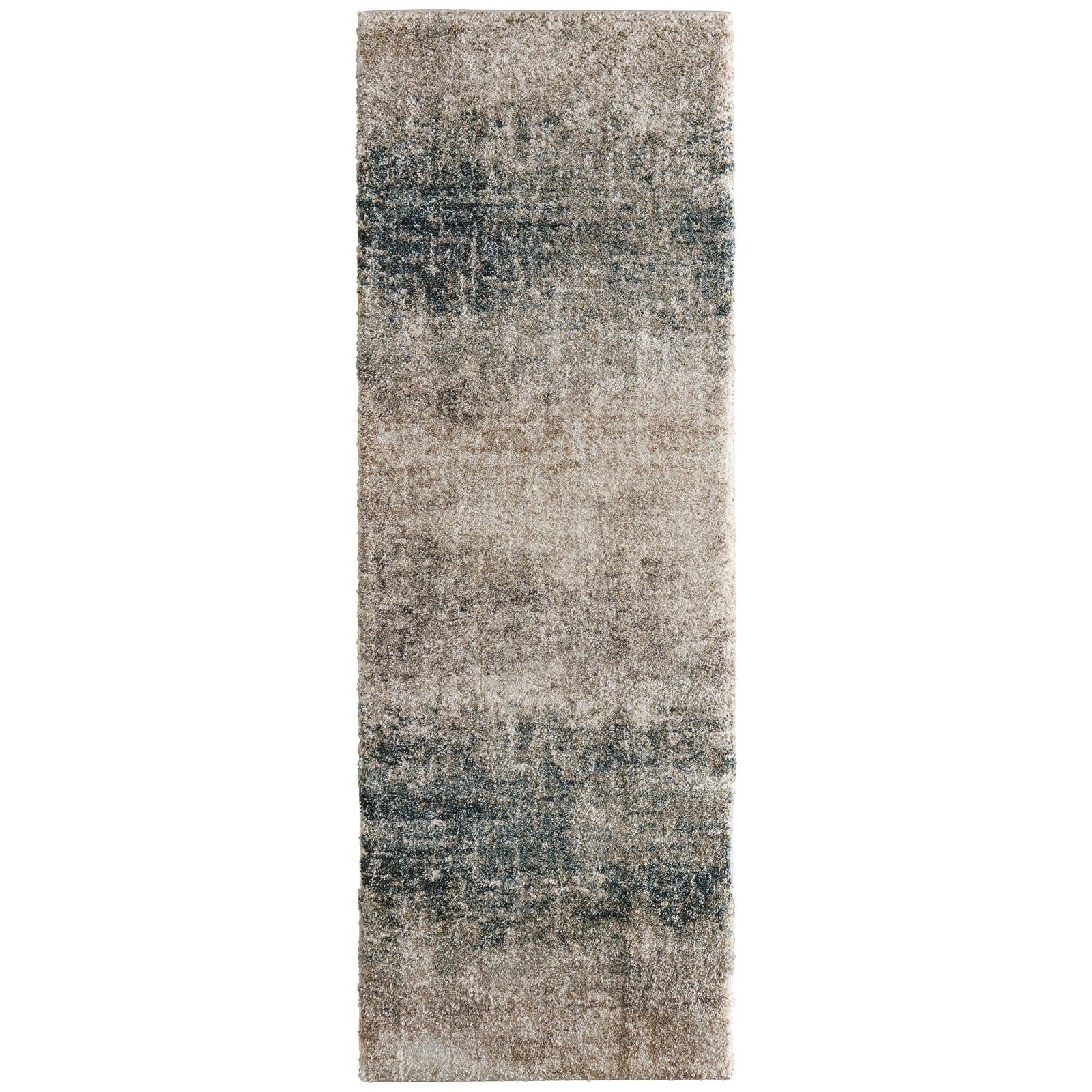Feizy Richmond 39R5F Modern Abstract Rug in Ivory/Blue/Green - Image 12