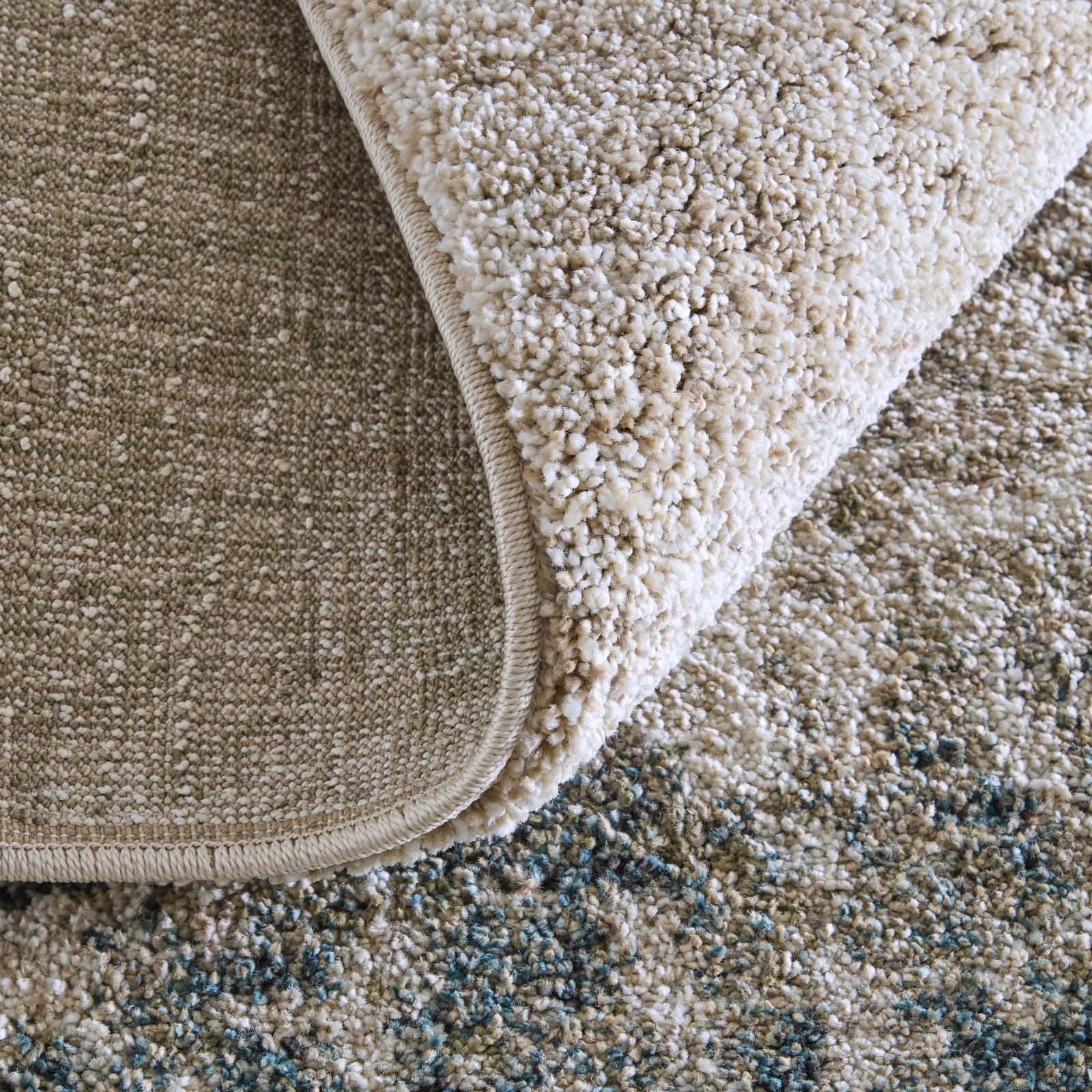 Feizy Richmond 39R5F Modern Abstract Rug in Ivory/Blue/Green - Image 9