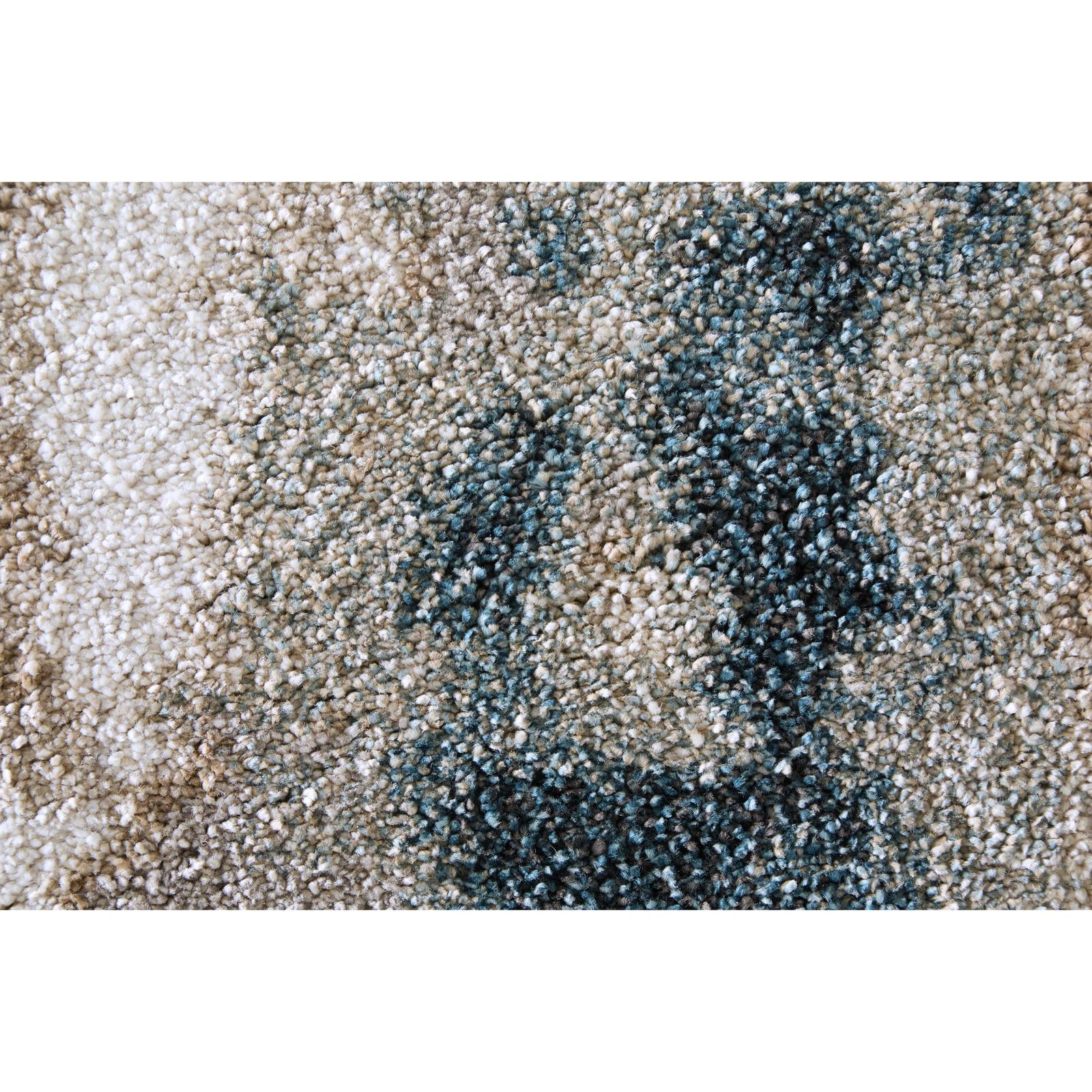 Feizy Richmond 39R6F Modern Abstract Rug in Gray/White/Blue - Image 7
