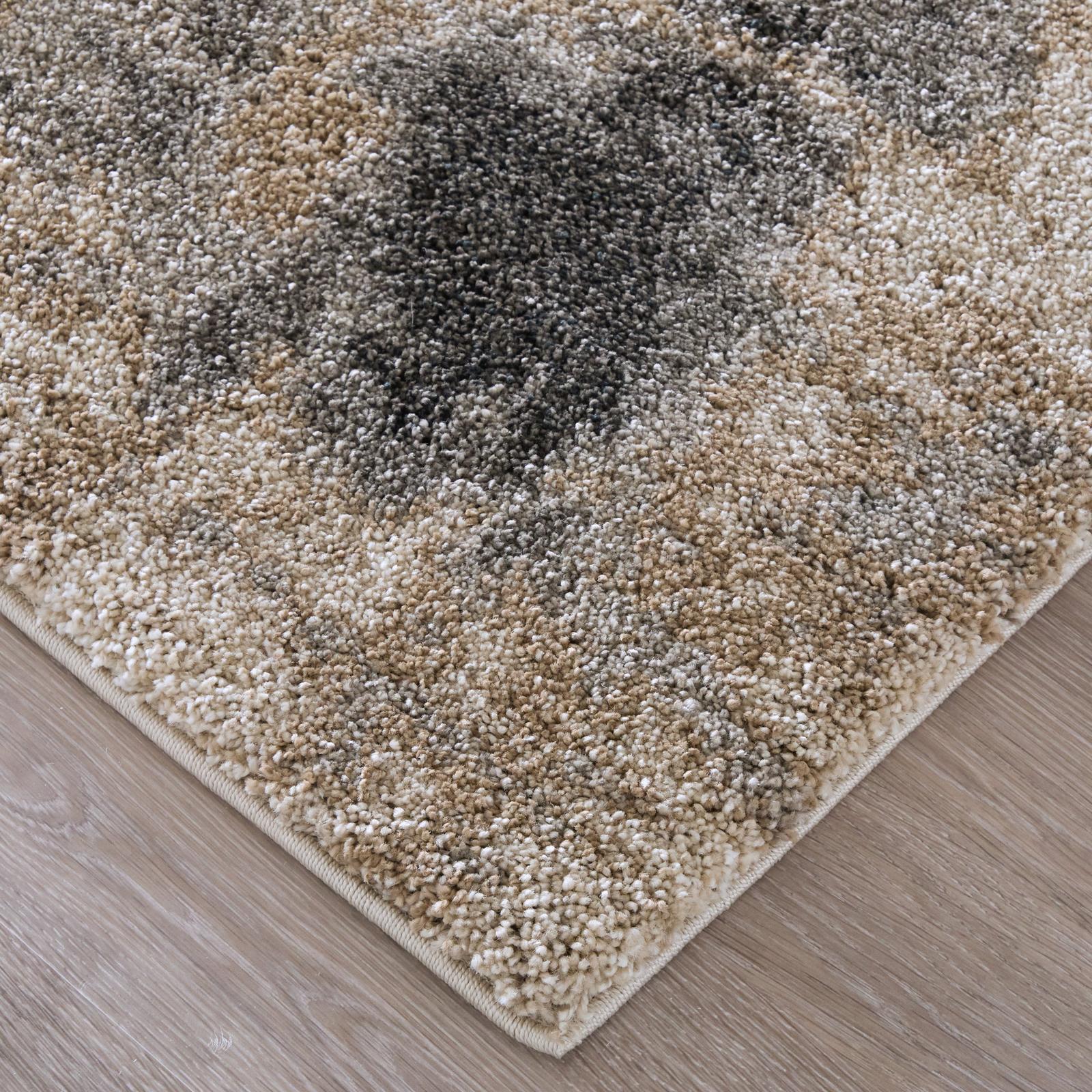 Feizy Richmond 39R7F Modern Abstract Rug in Tan/Gray - Image 4