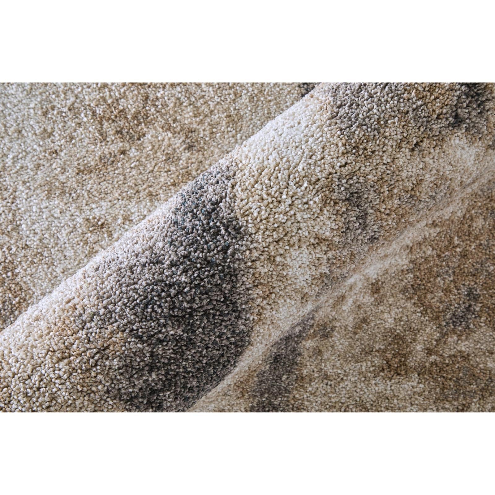 Feizy Richmond 39R7F Modern Abstract Rug in Tan/Gray - Image 6
