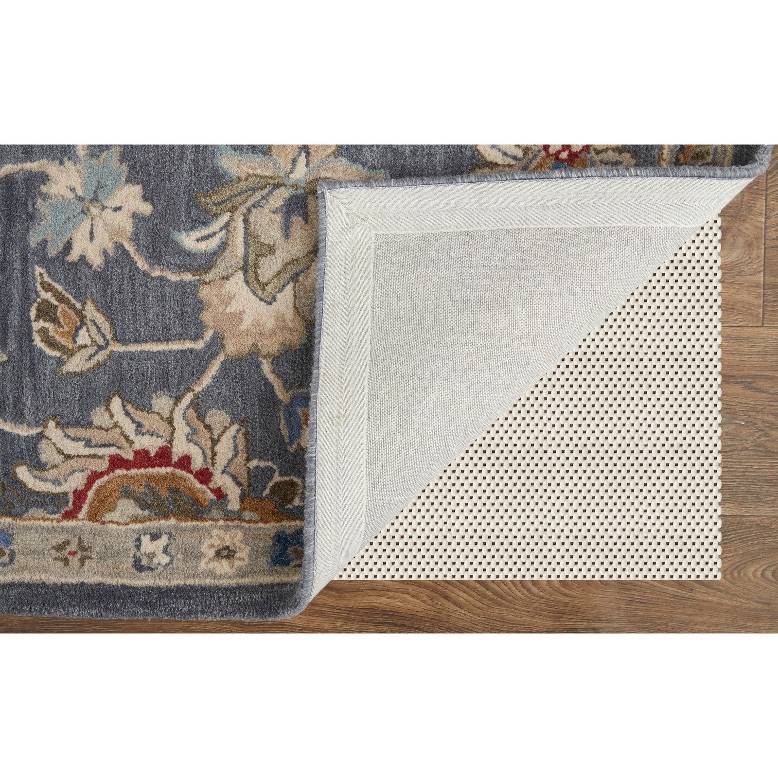 Feizy Rylan 8639F Transitional Oriental in Gray/Ivory/Red - Image 4