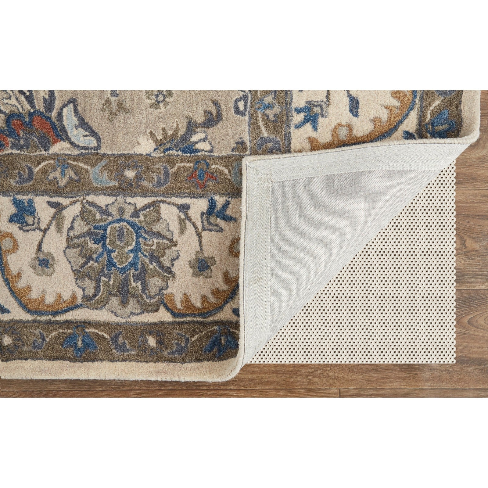 Feizy Rylan 8640F Transitional Oriental in Taupe/Ivory/Blue - Image 5