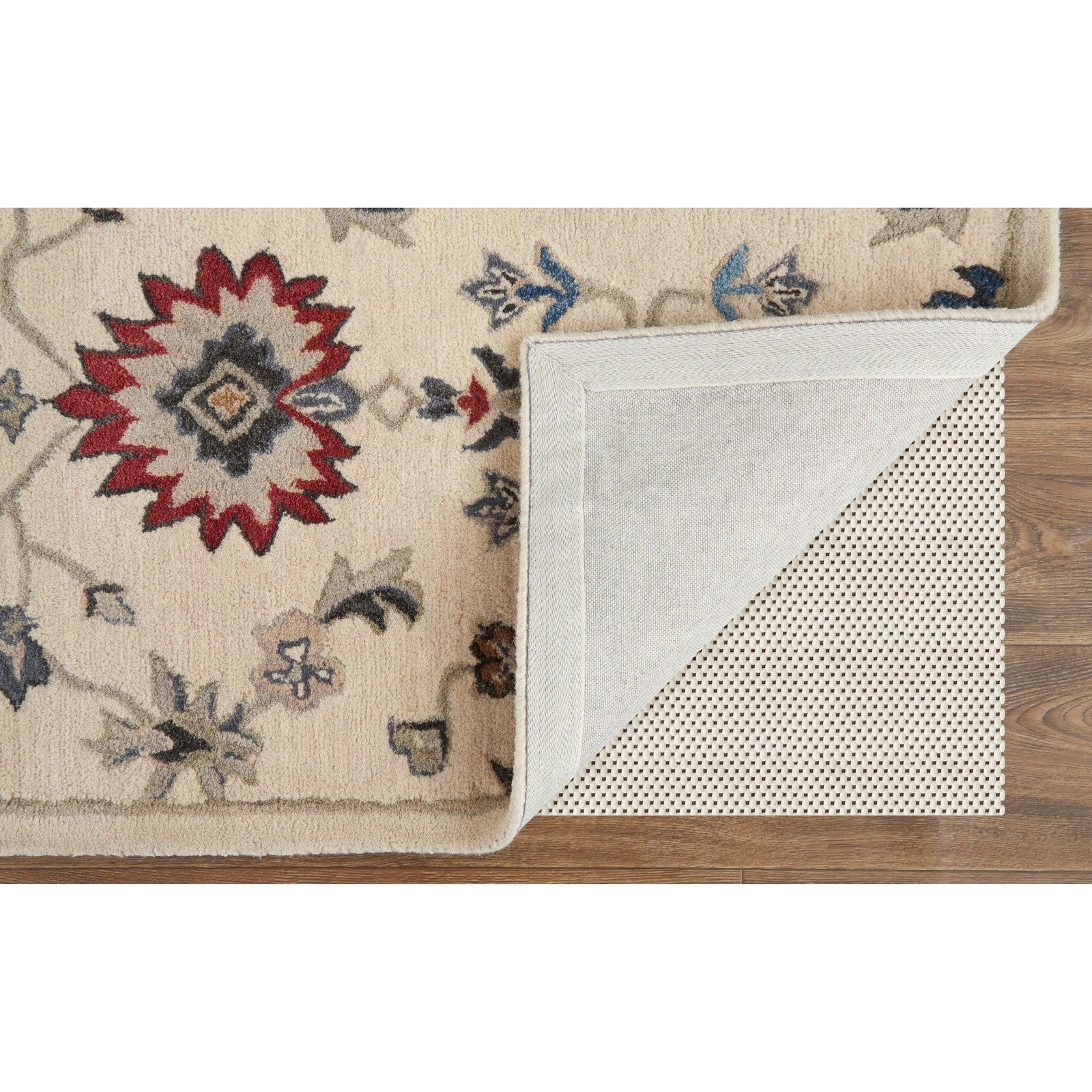 Feizy Rylan 8641F Transitional Floral & Botanical in Ivory/Blue/Tan - Image 5
