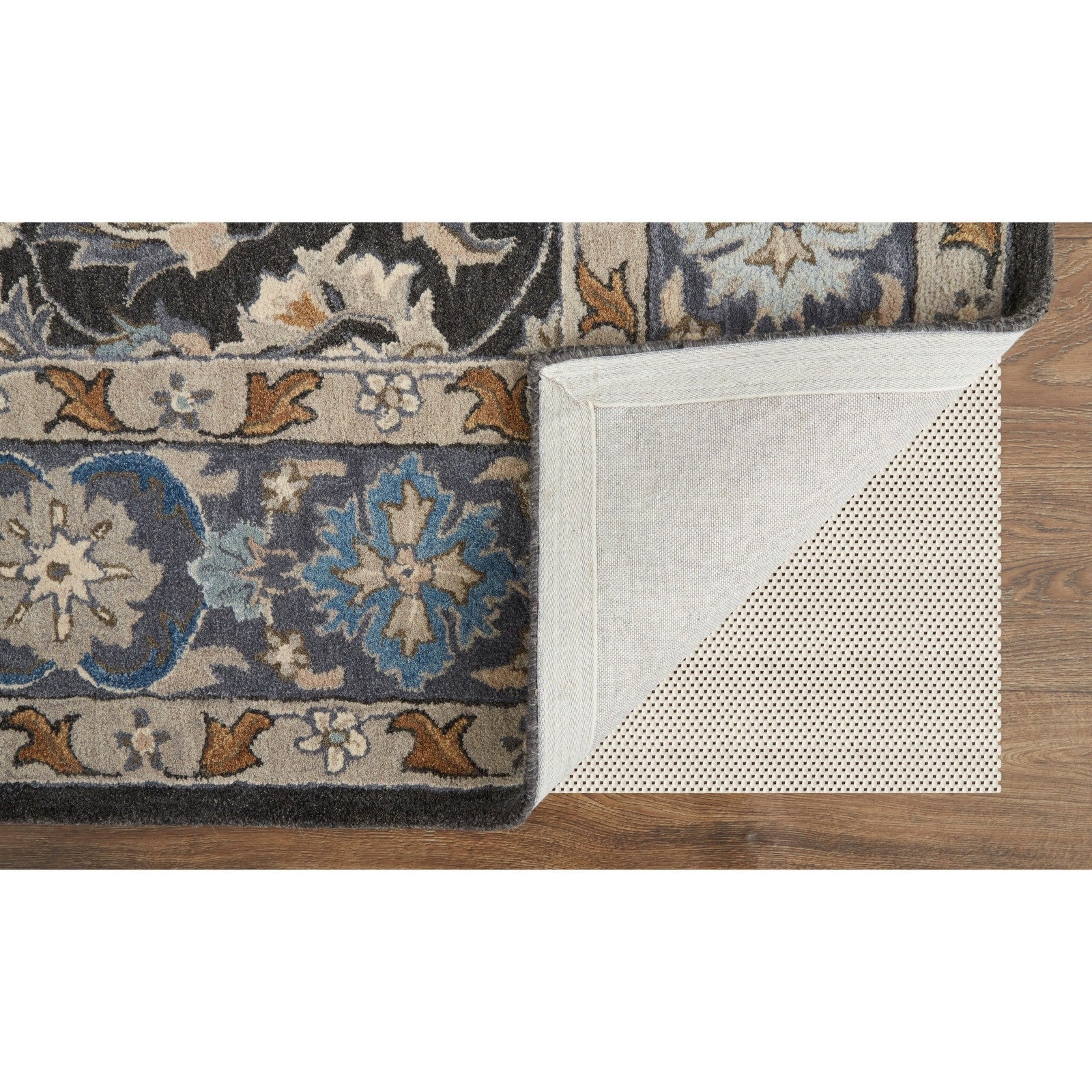 Feizy Rylan 8643F Transitional Oriental in Taupe/Blue/Ivory - Image 5